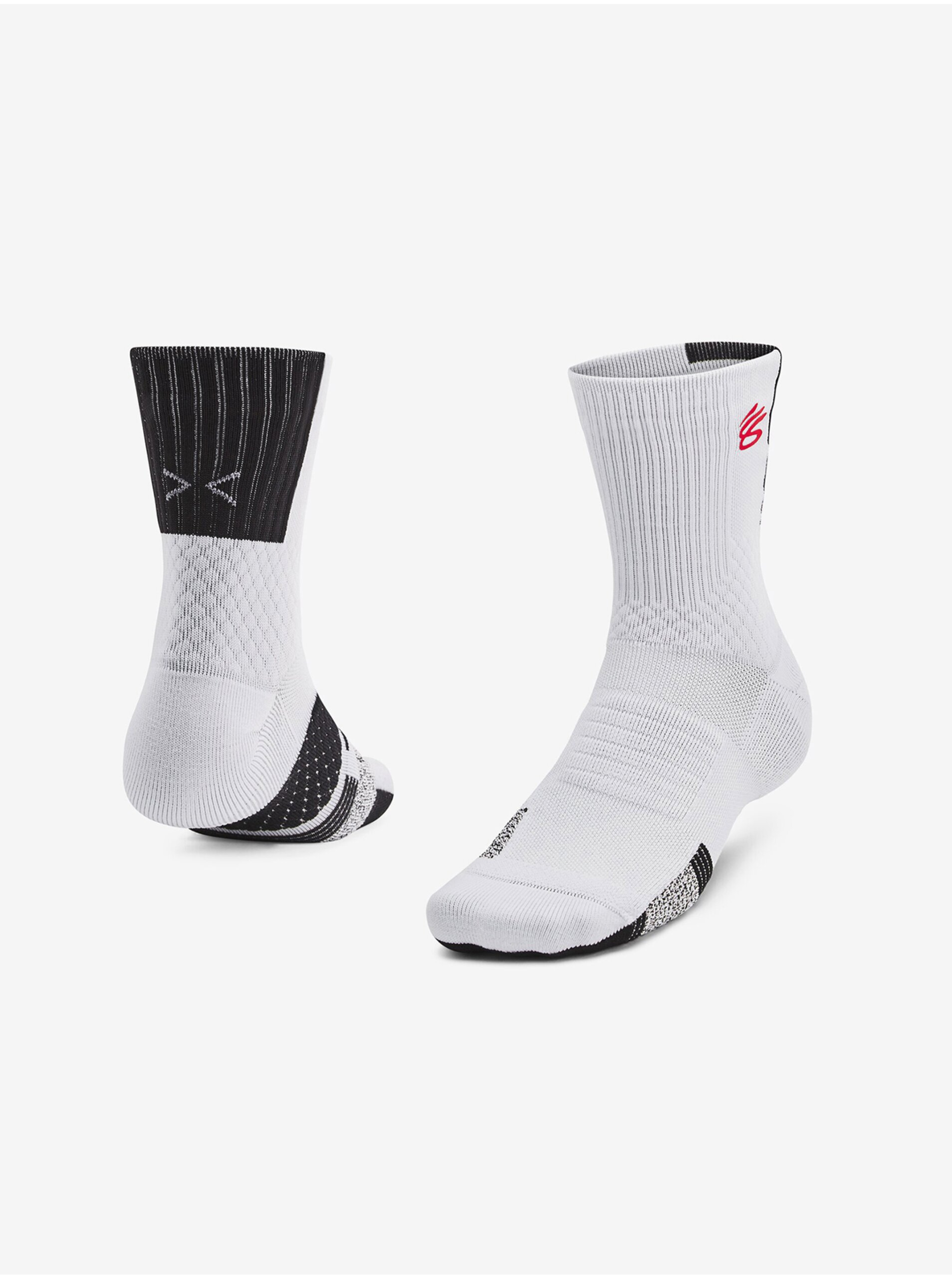 E-shop Šedé sportovní ponožky Under Armour Curry UA AD Playmaker 1p Mid