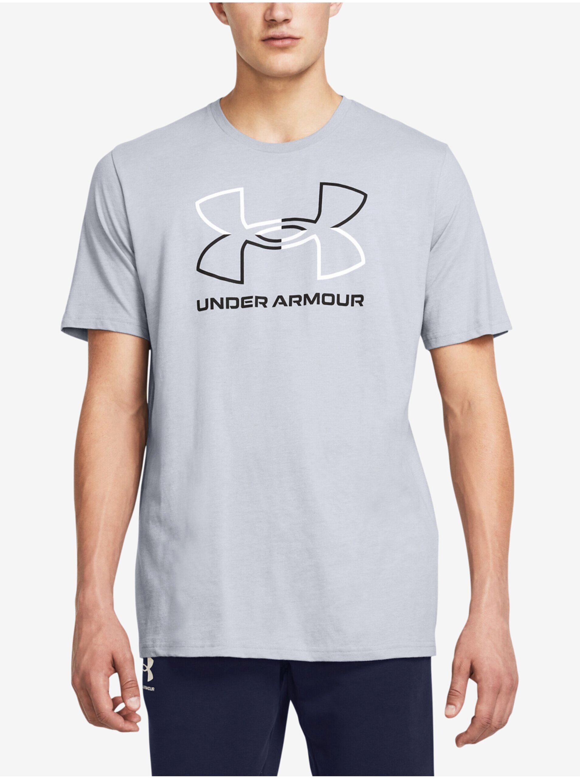 Levně Šedé pánské tričko Under Armour UA GL Foundation Update SS