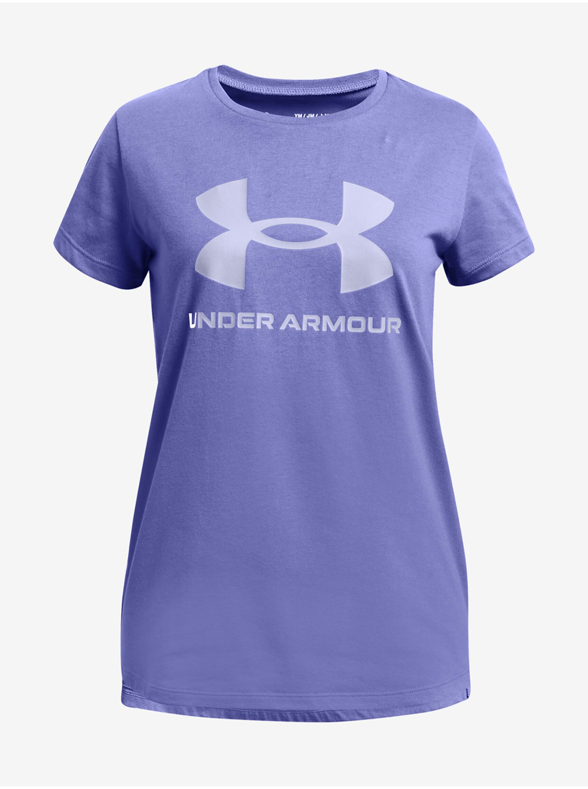 Levně Fialové holčičí tričko Under Armour UA G Sportstyle Logo SS