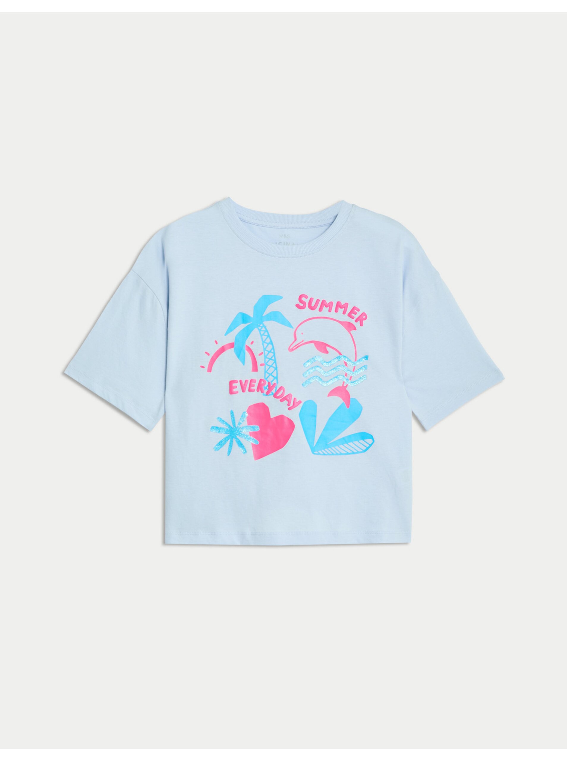 E-shop Světle modré holčičí tričko Marks & Spencer