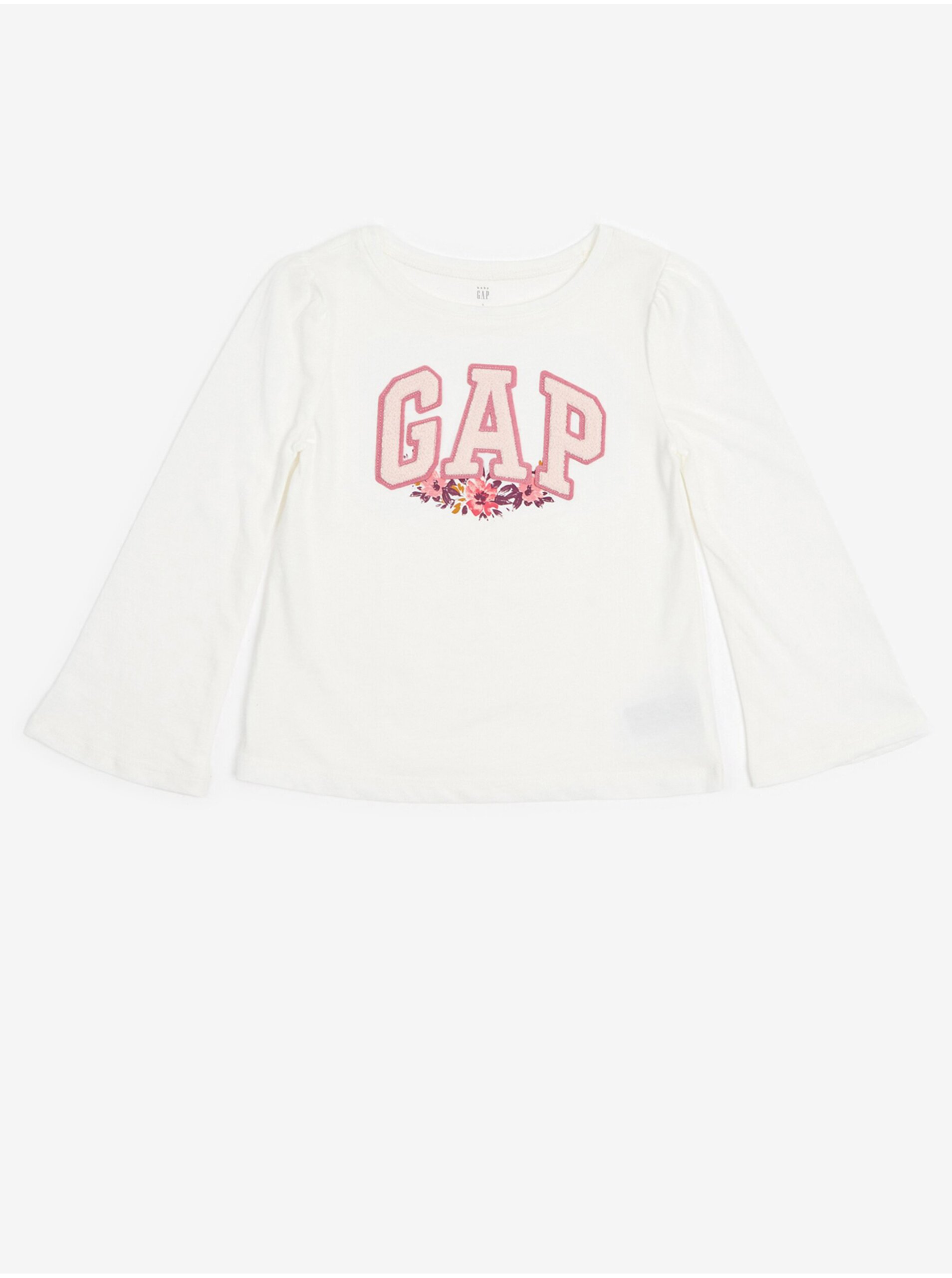 Lacno Biele dievčenské tričko GAP
