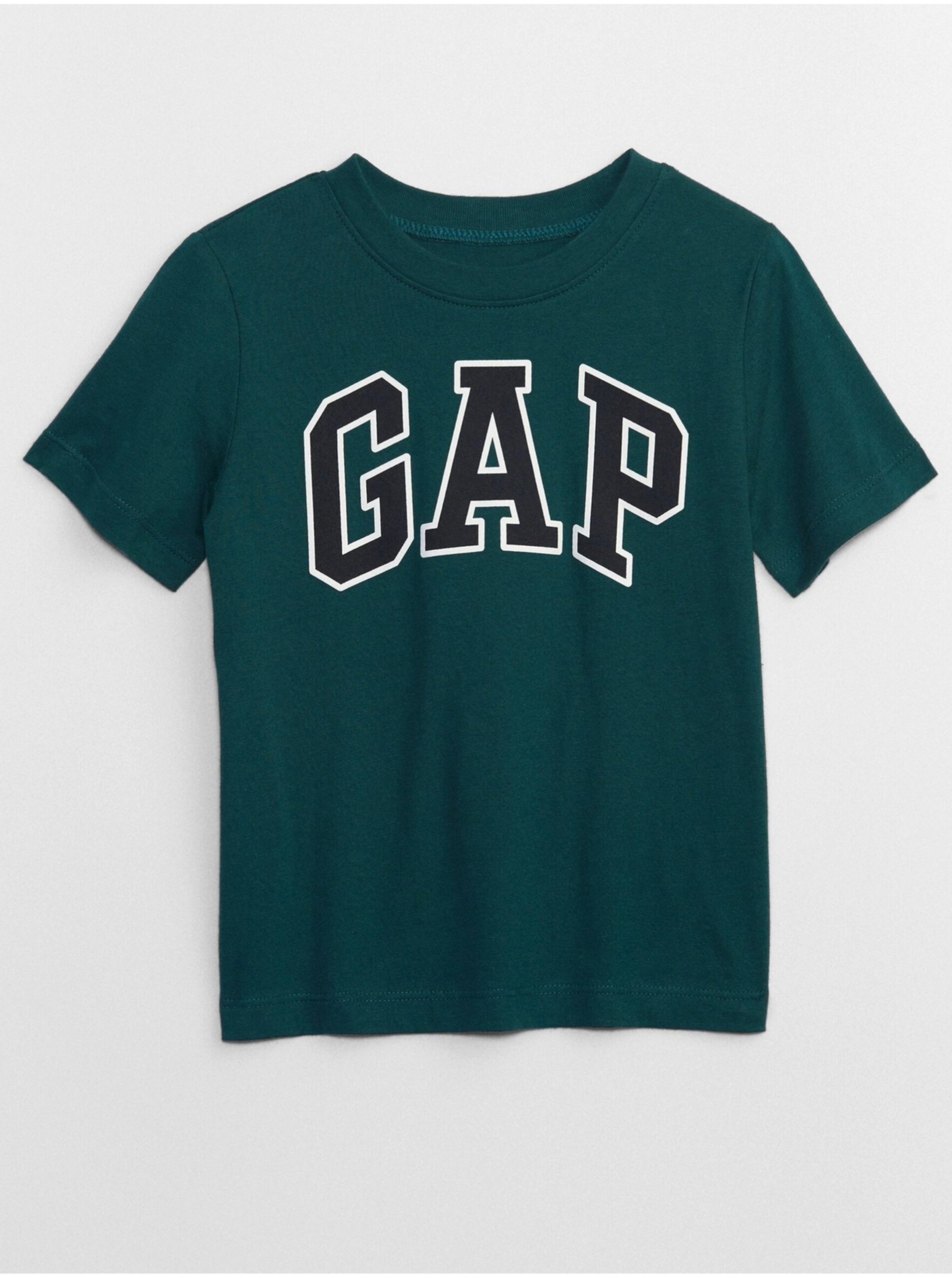 Levně Tmavě zelené klučičí tričko GAP