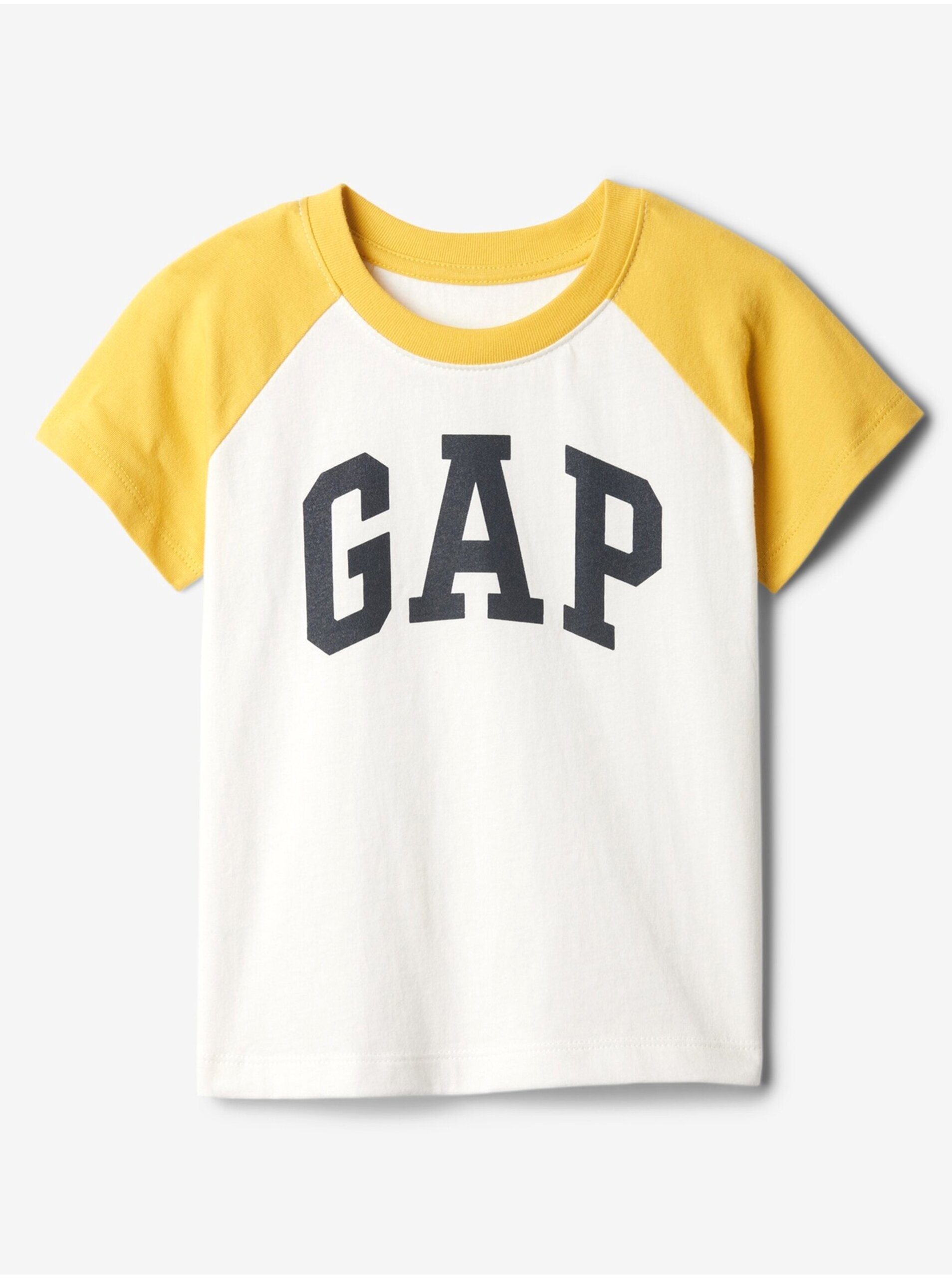 Lacno Biele chlapčenské tričko GAP