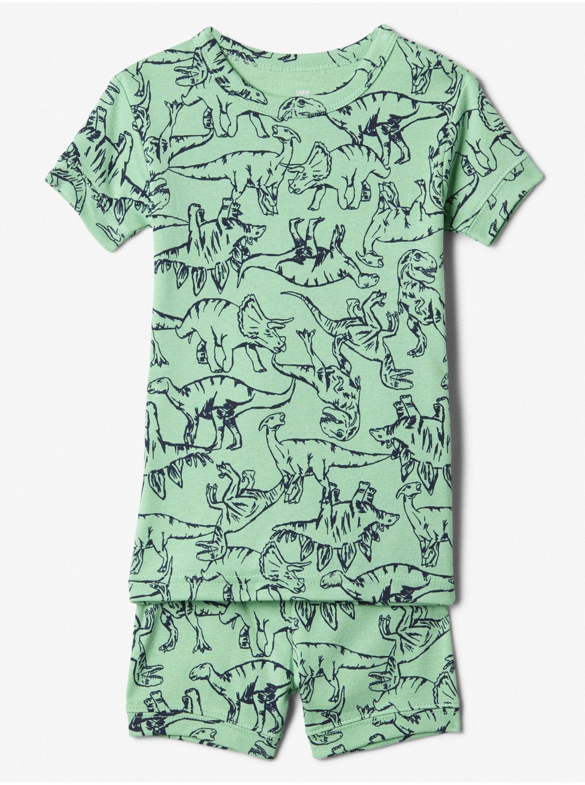 E-shop Zelené chlapčenské vzorované pyžamo GAP