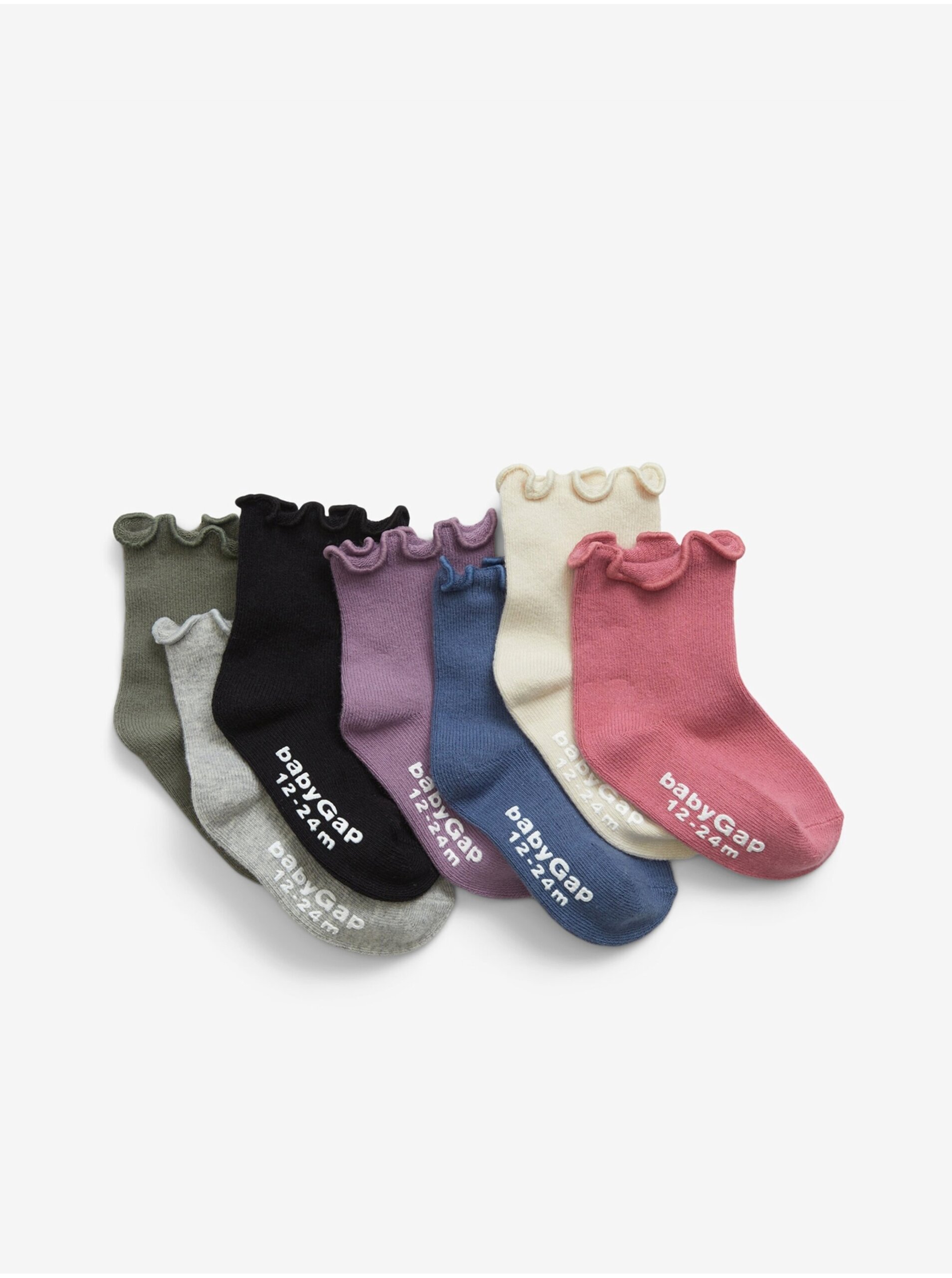 E-shop Sada sedmi párů holčičích ponožek GAP