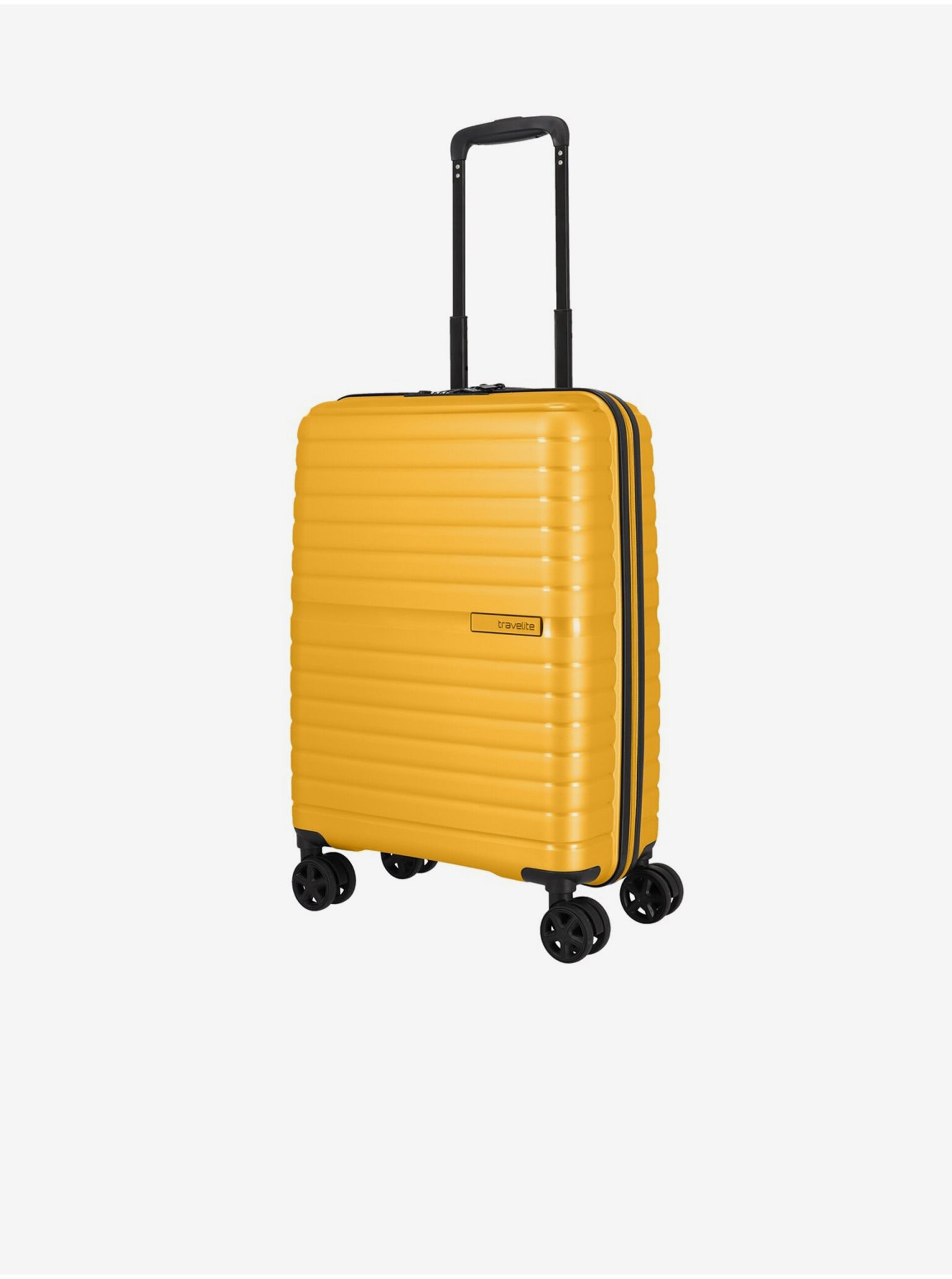 Levně Žlutý cestovní kufr Travelite Trient S Yellow