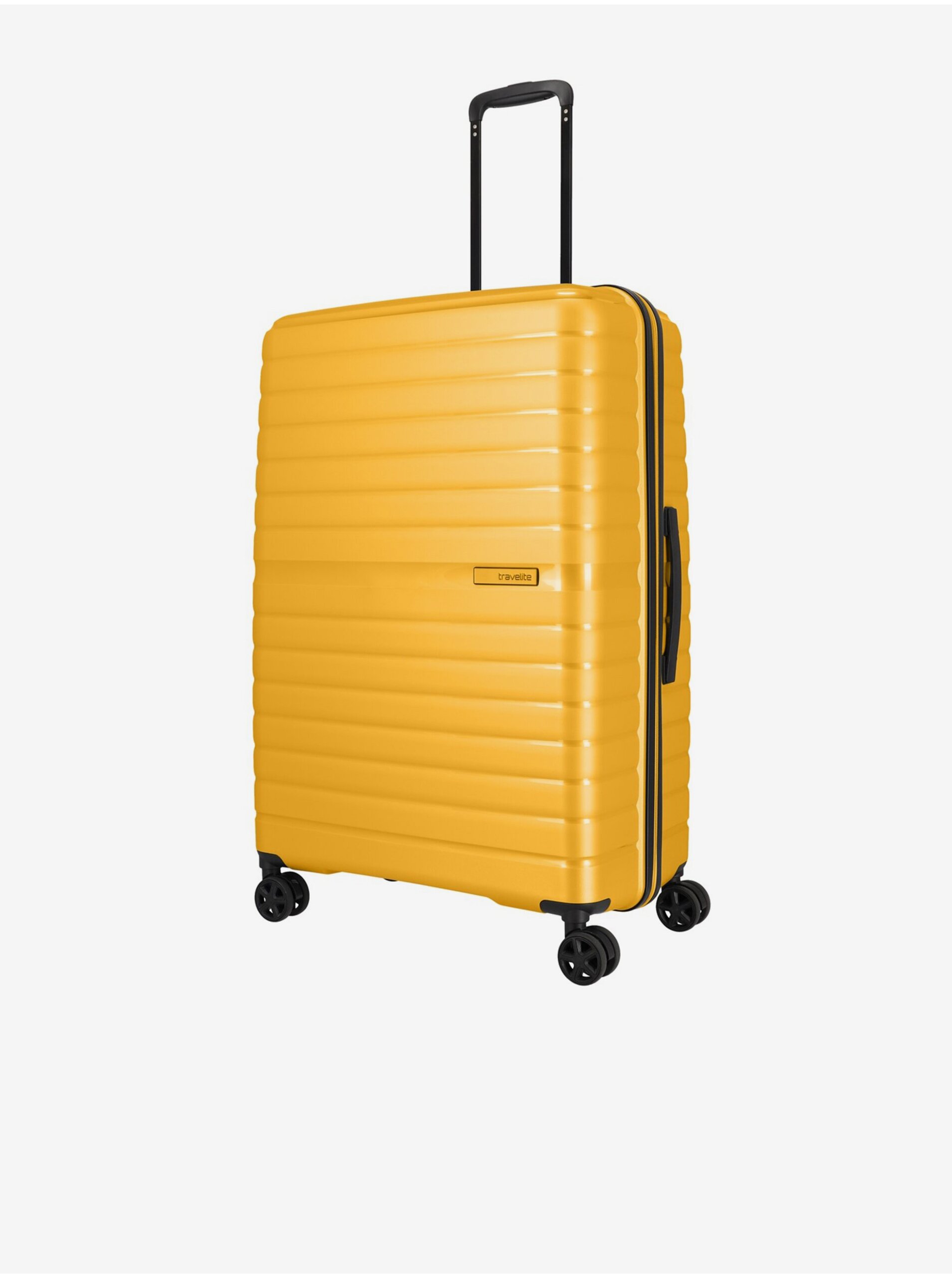 Levně Žlutý cestovní kufr Travelite Trient L Yellow