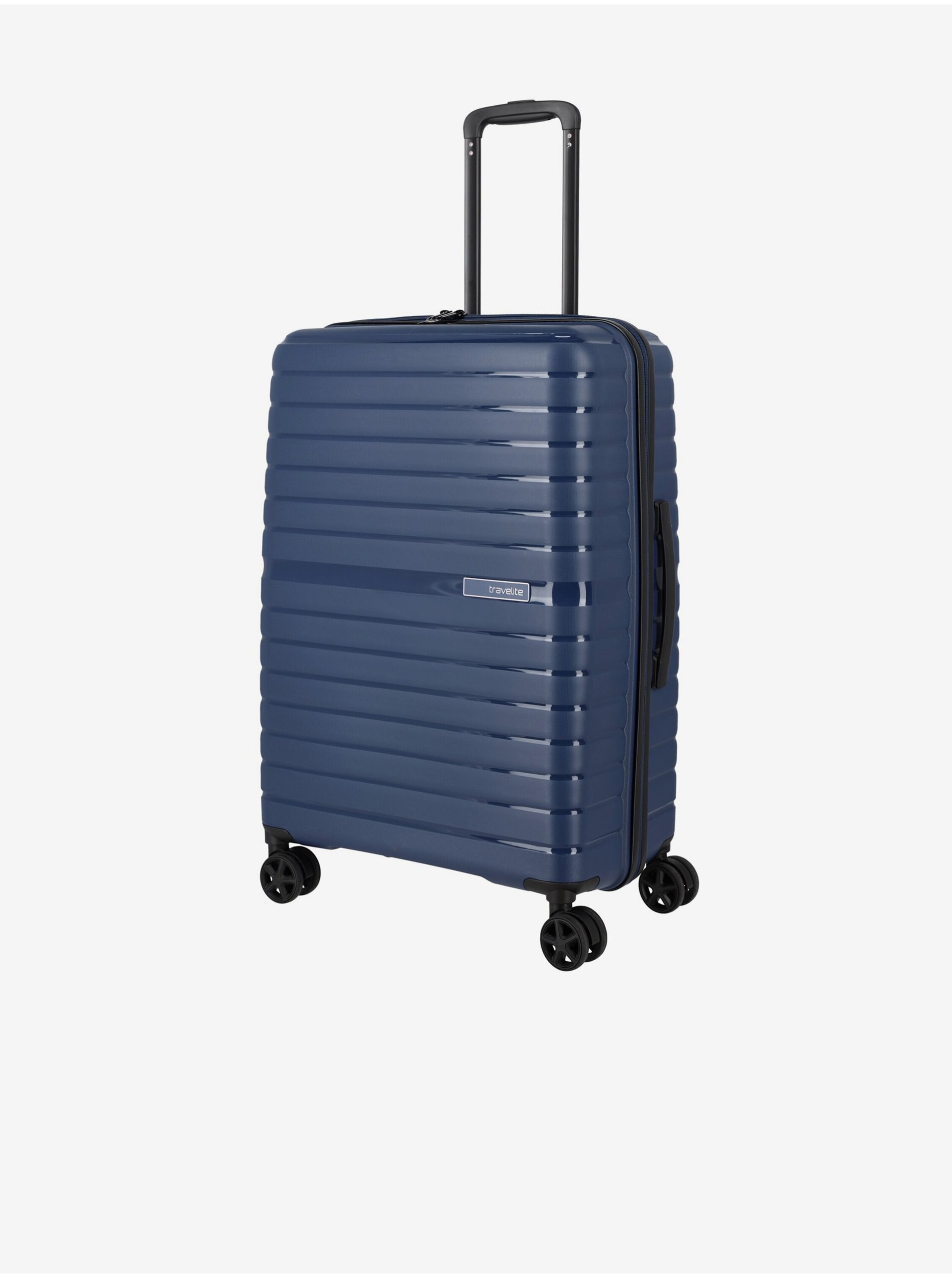 Levně Tmavě modrý cestovní kufr Travelite Trient M Blue