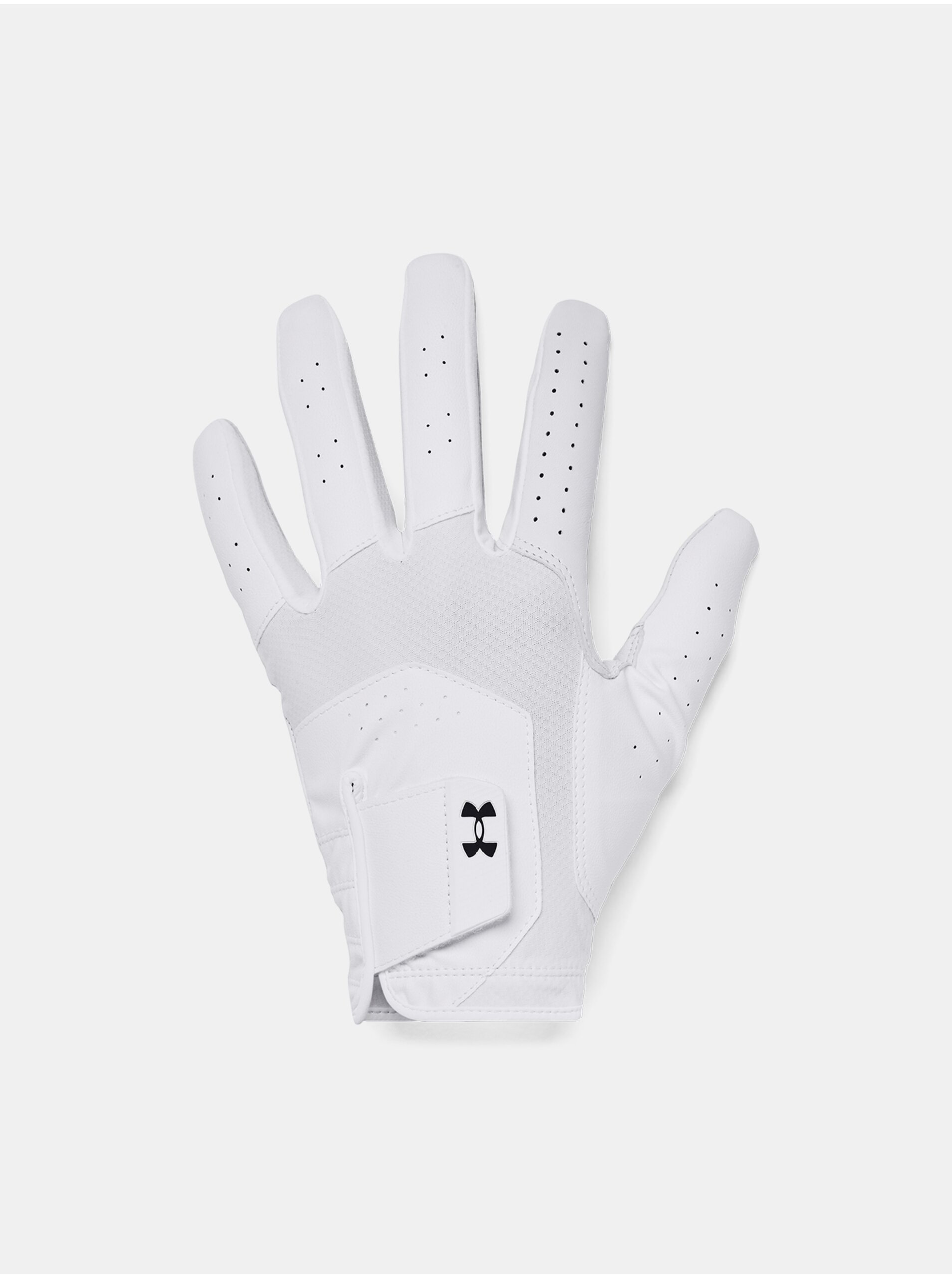 Levně Bílé pánské sportovní rukavice Under Armour UA Iso-Chill Golf