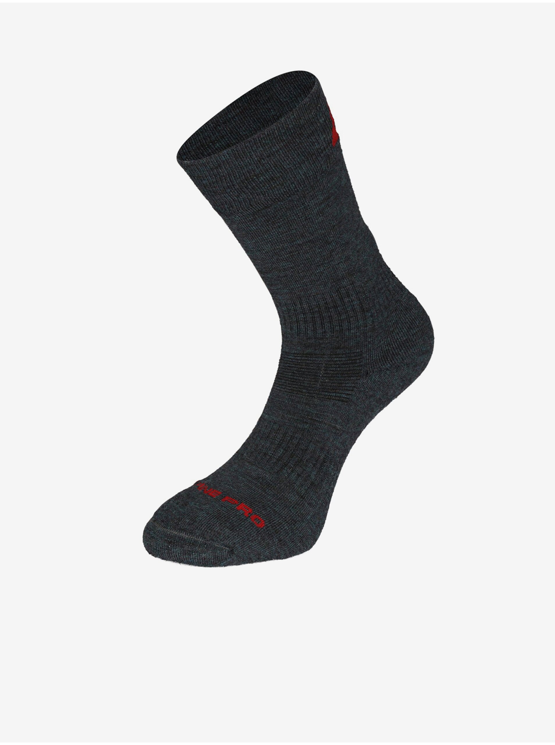 Levně Černé dámské ponožky z merino vlny ALPINE PRO ERATE