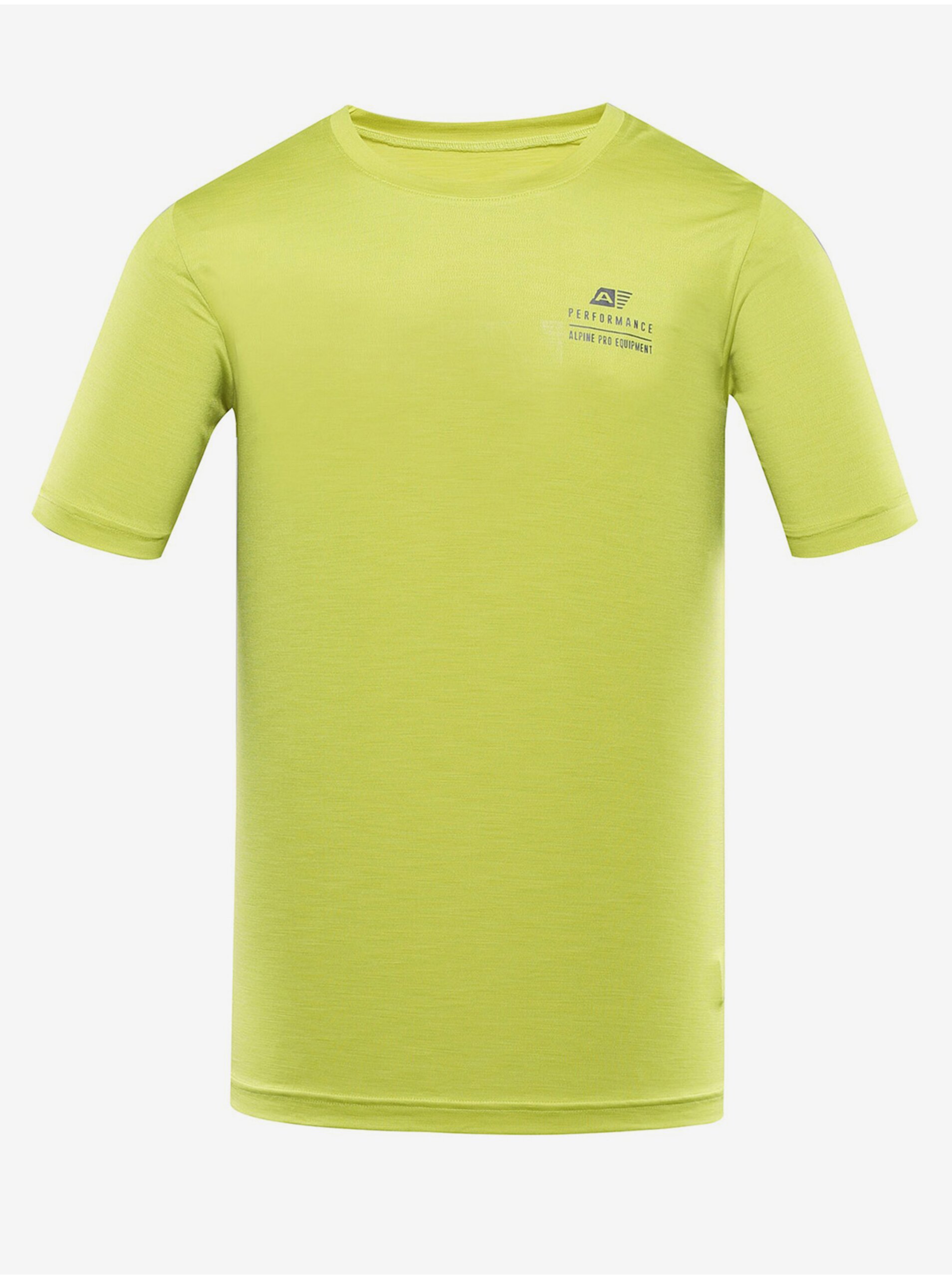 Levně Světle zelené pánské sportovní tričko ALPINE PRO Basik