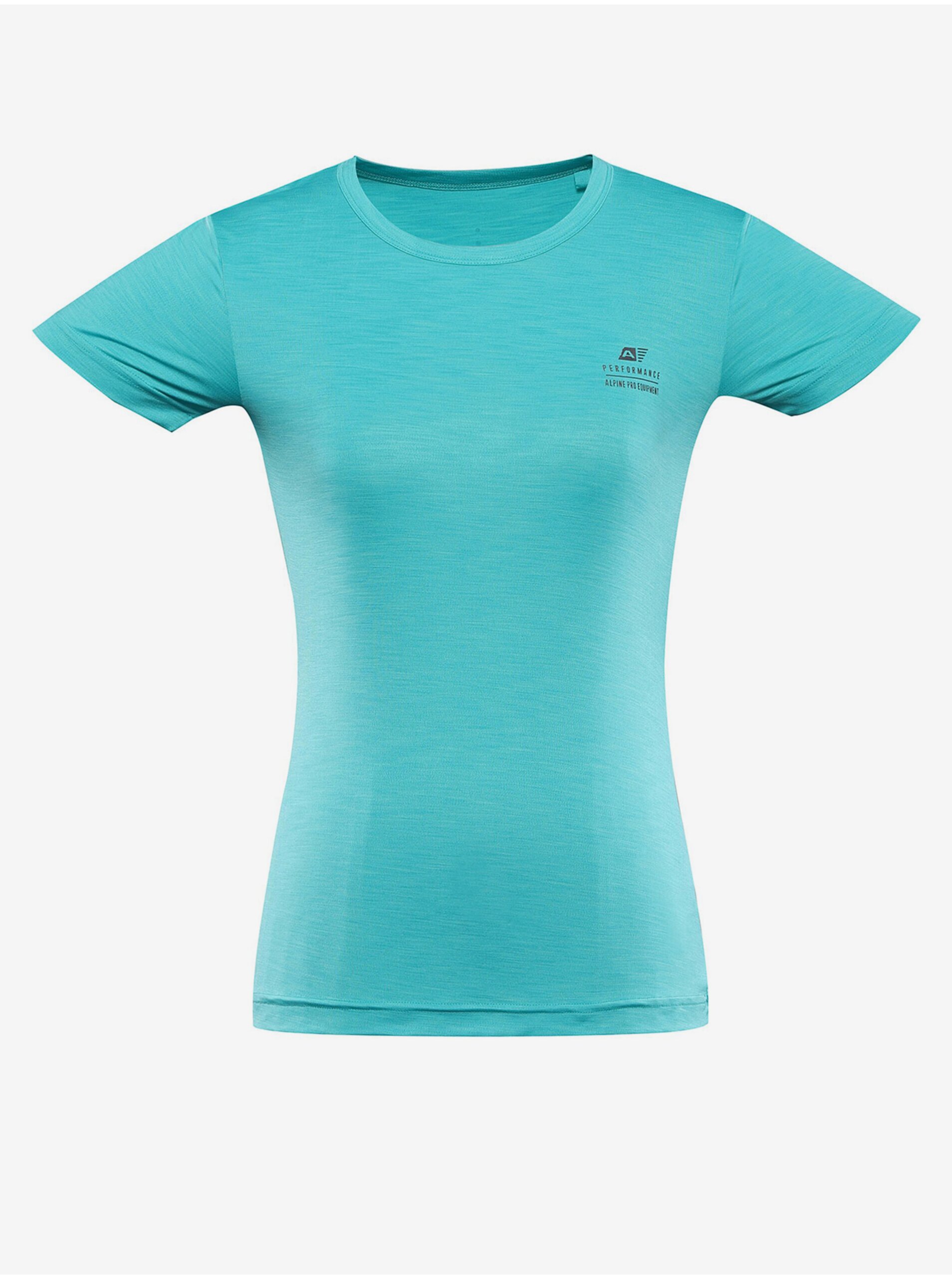 Levně Světle modré dámské sportovní tričko ALPINE PRO Basika
