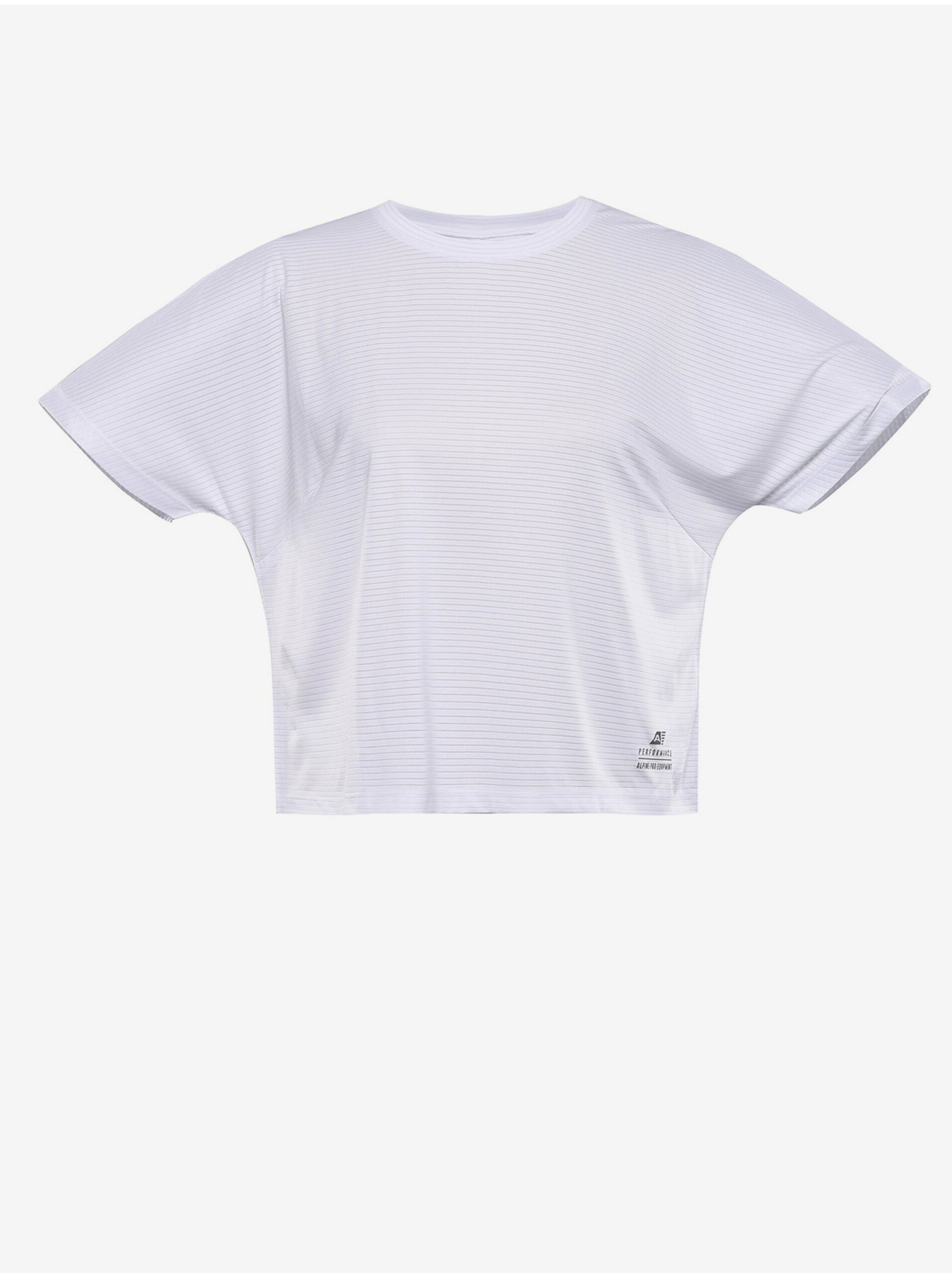 Lacno Biele dámske športové tričko ALPINE PRO Yogera