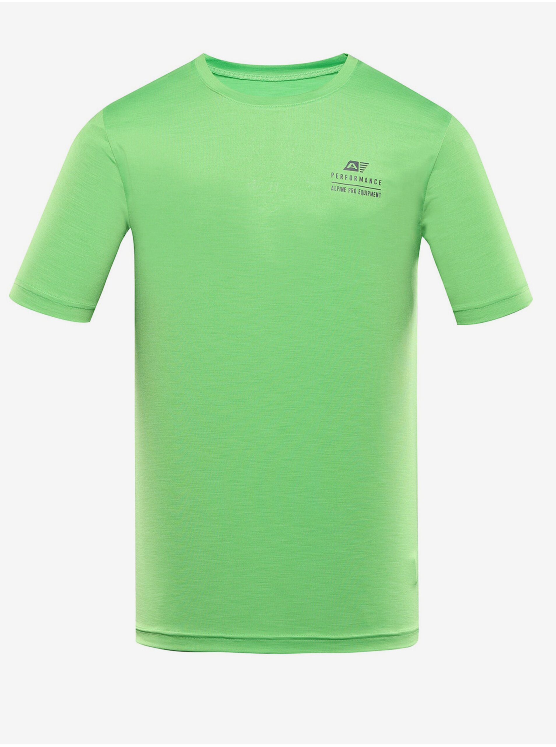 Levně Zelené pánské sportovní tričko ALPINE PRO Basik