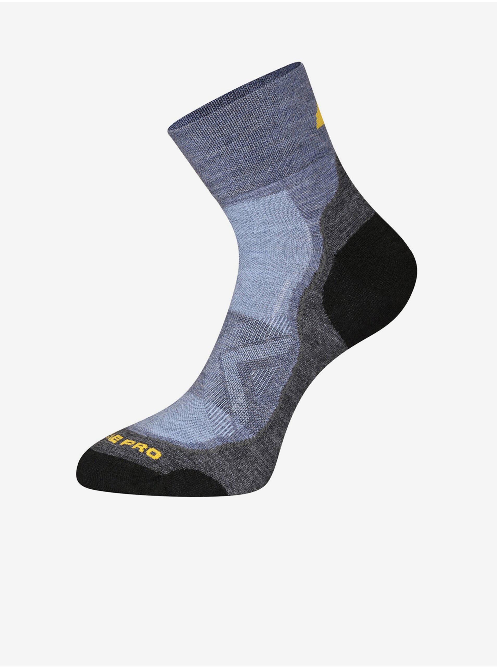 Levně Černo-modré sportovní ponožky z merino vlny ALPINE PRO Derere