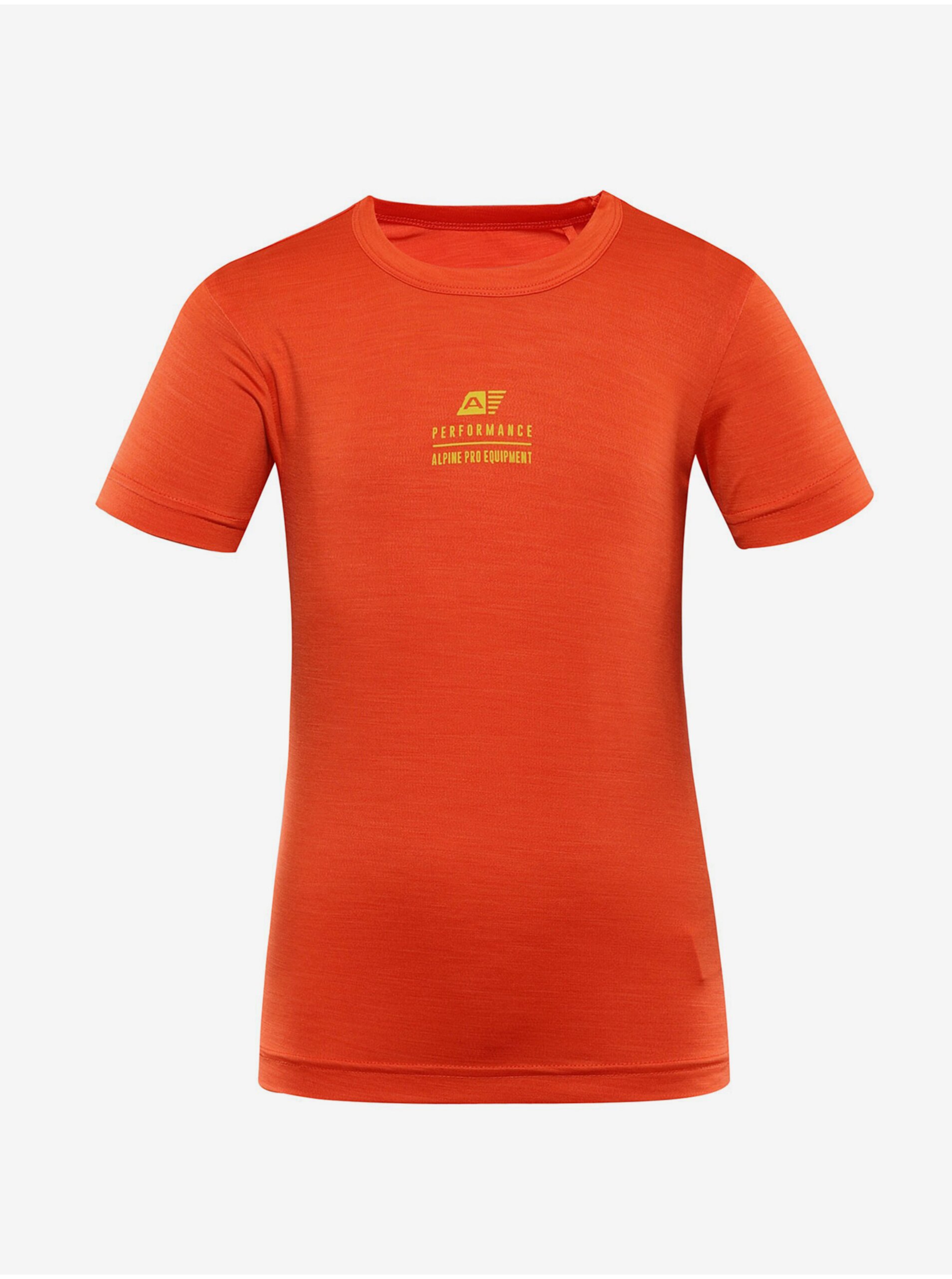 Levně Cihlové děstké sportovní tričko ALPINE PRO Basiko