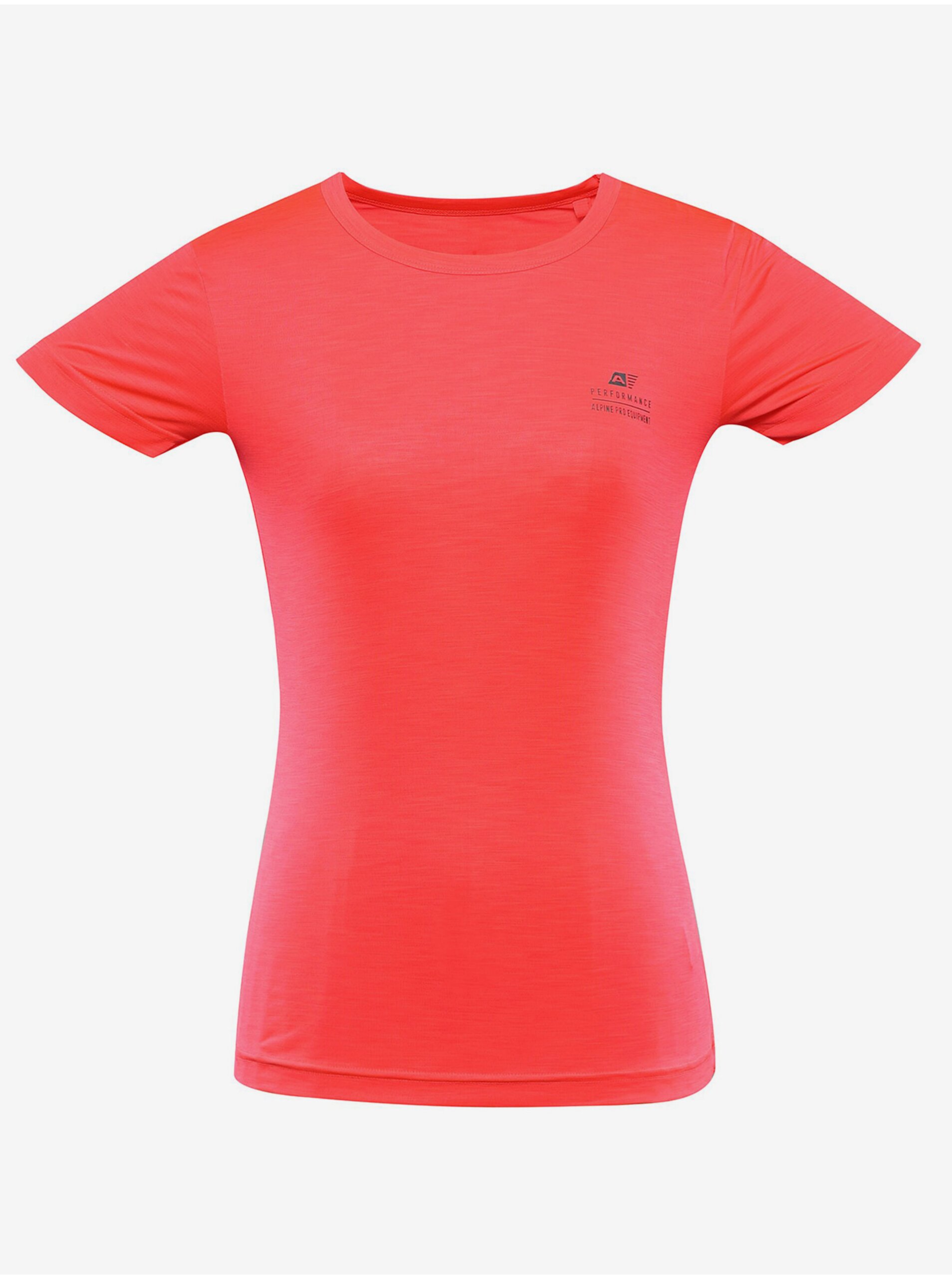 Levně Tmavě růžové dámské sportovní tričko ALPINE PRO Basika