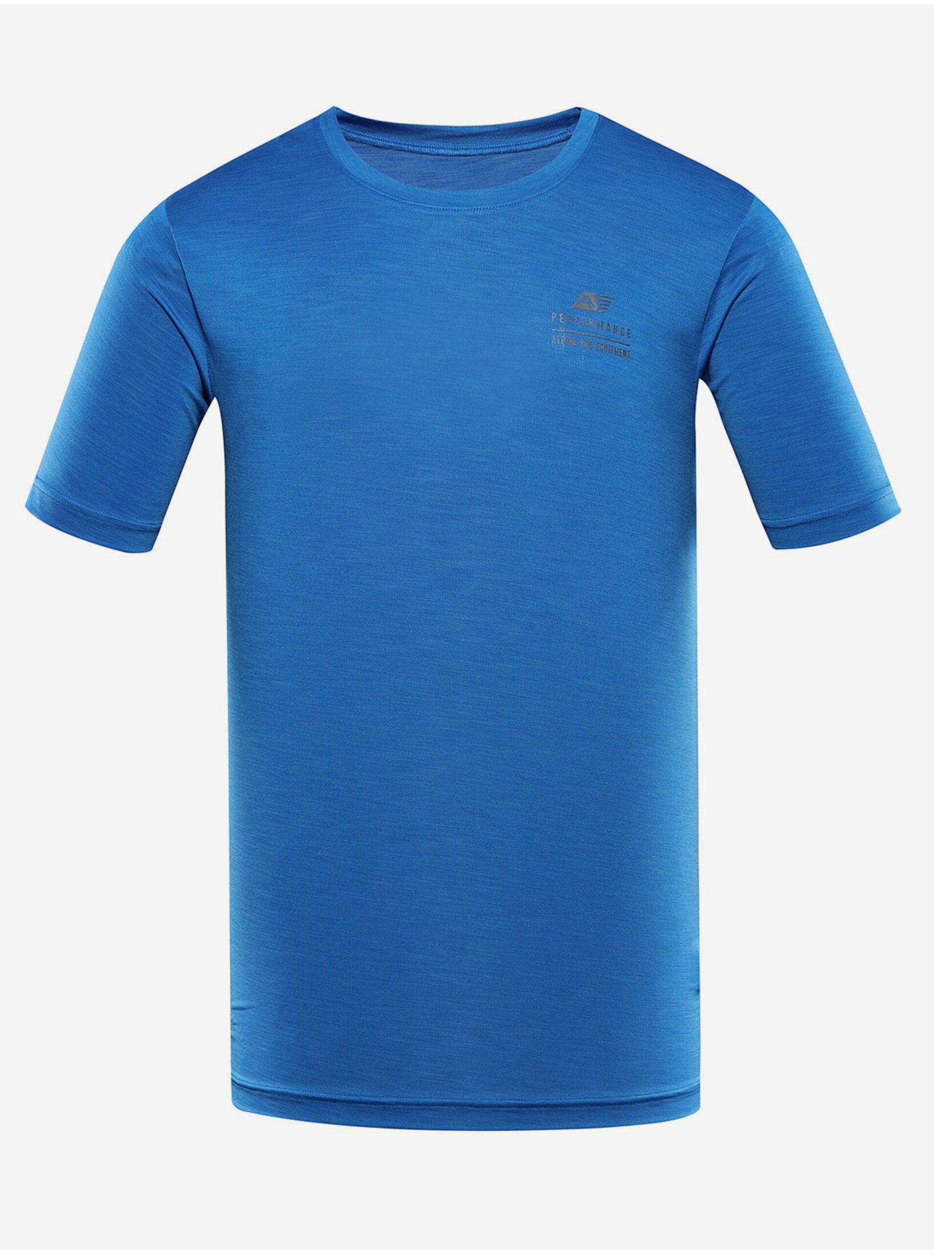Levně Modré pánské sportovní tričko ALPINE PRO Basik