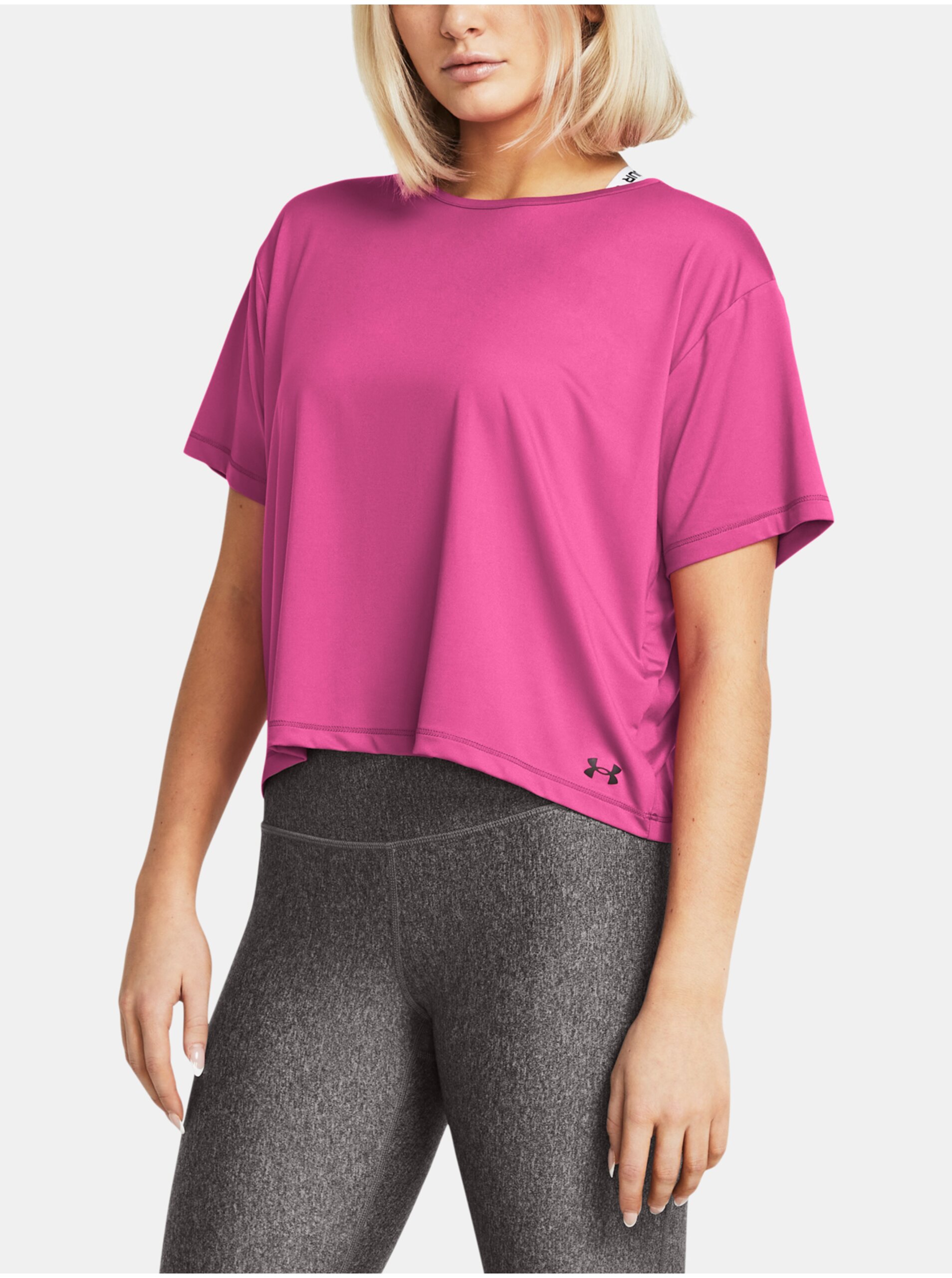 E-shop Růžové dámské tričko Under Armour Motion SS