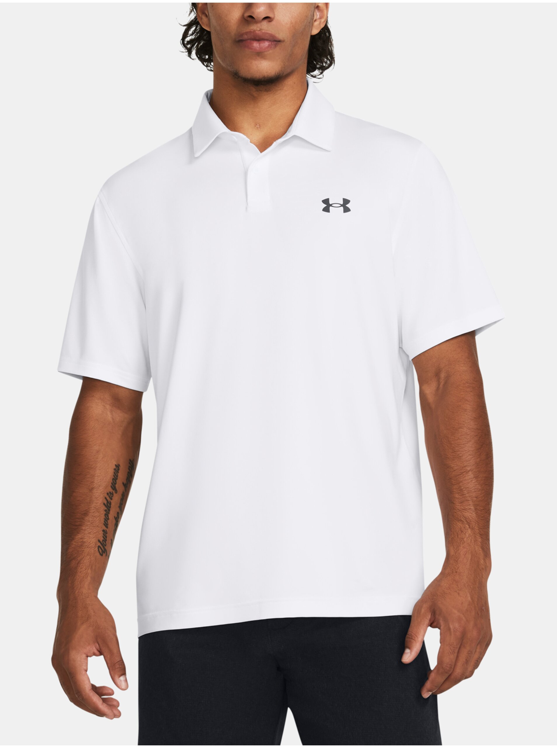 Lacno |Biele pánske polo tričko Under Armour UA T2G Polo