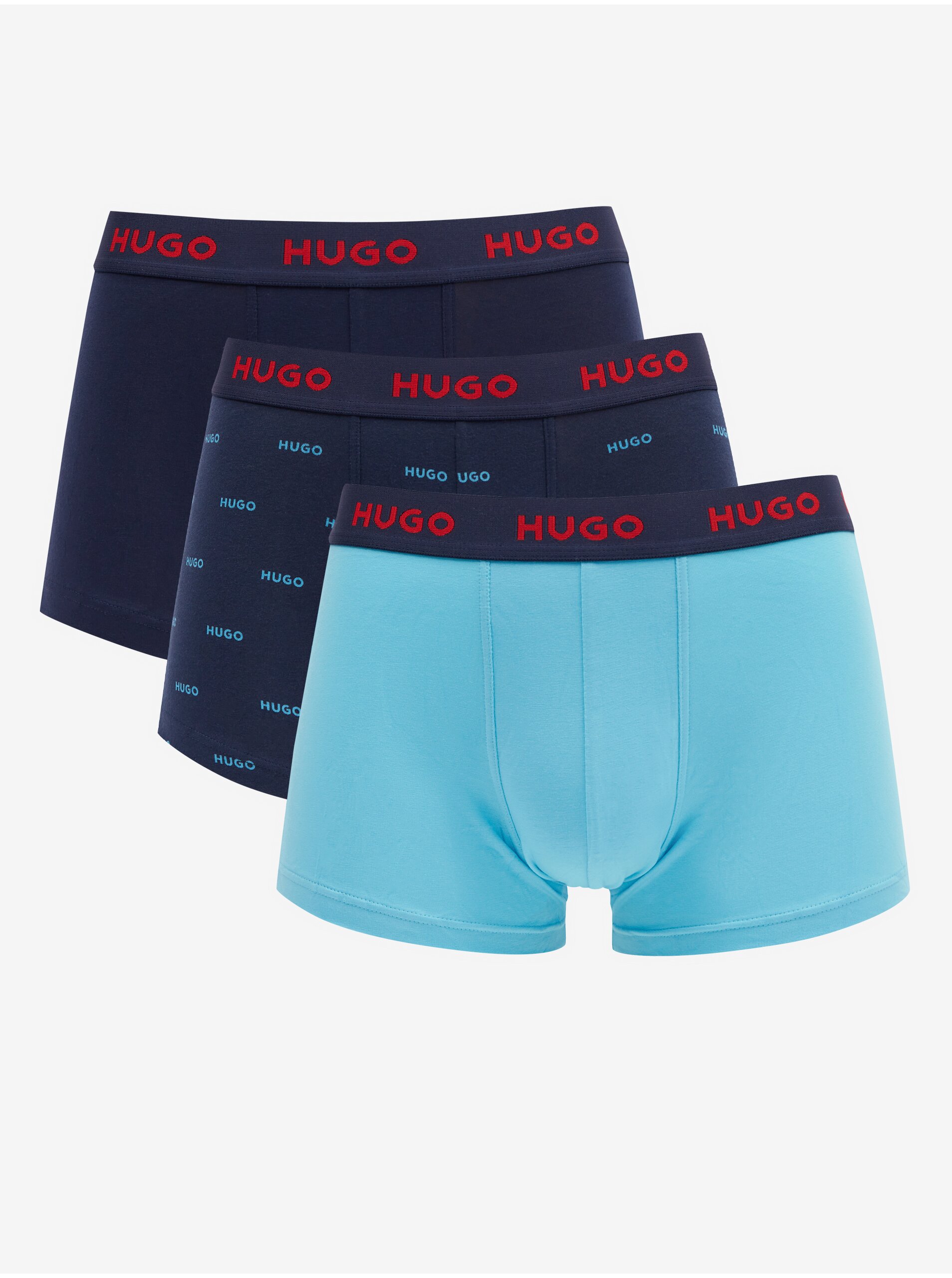 Lacno Súprava troch pánskych boxeriek HUGO Triplet Design