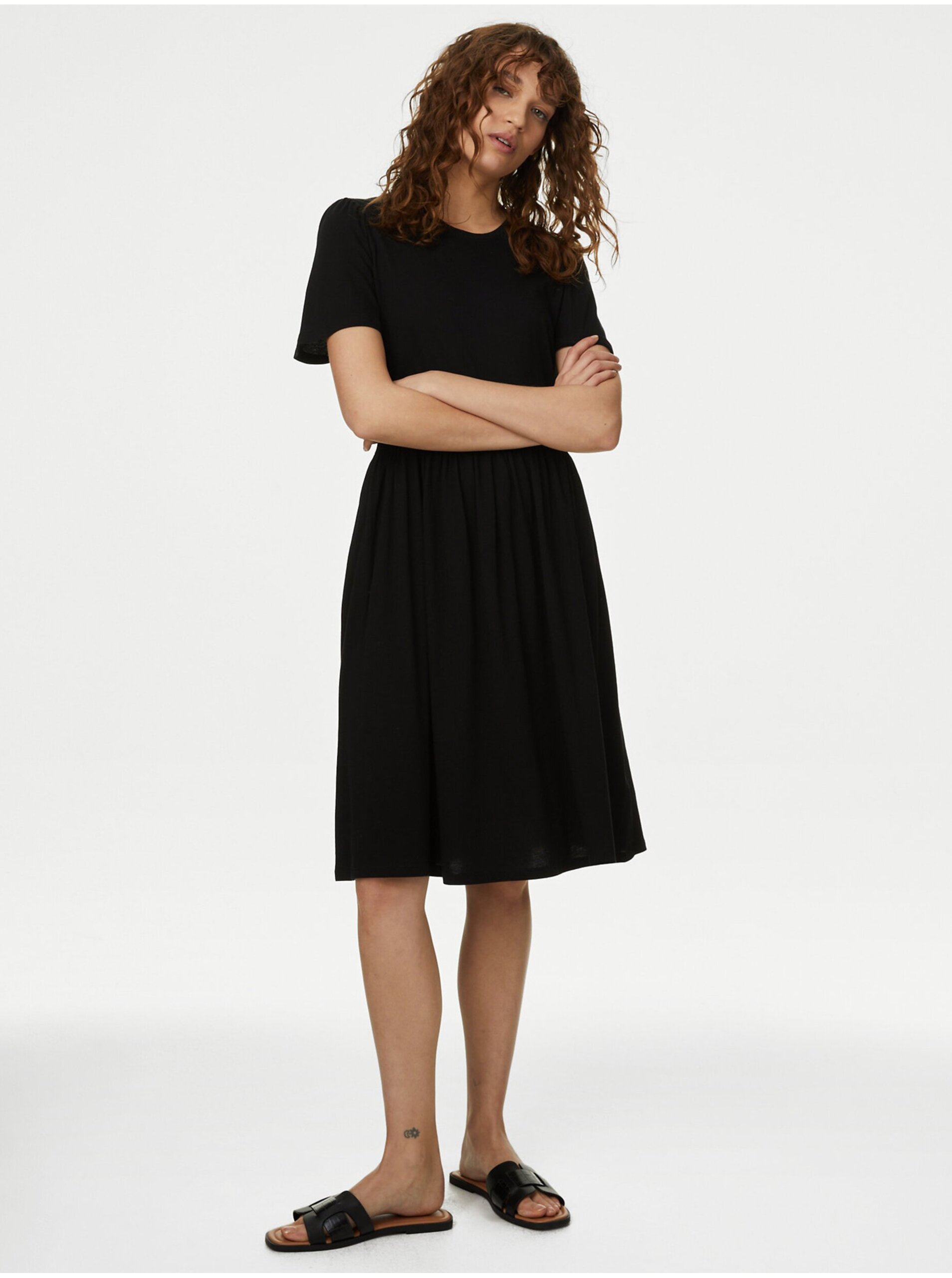 Levně Černé dámské šaty Marks & Spencer