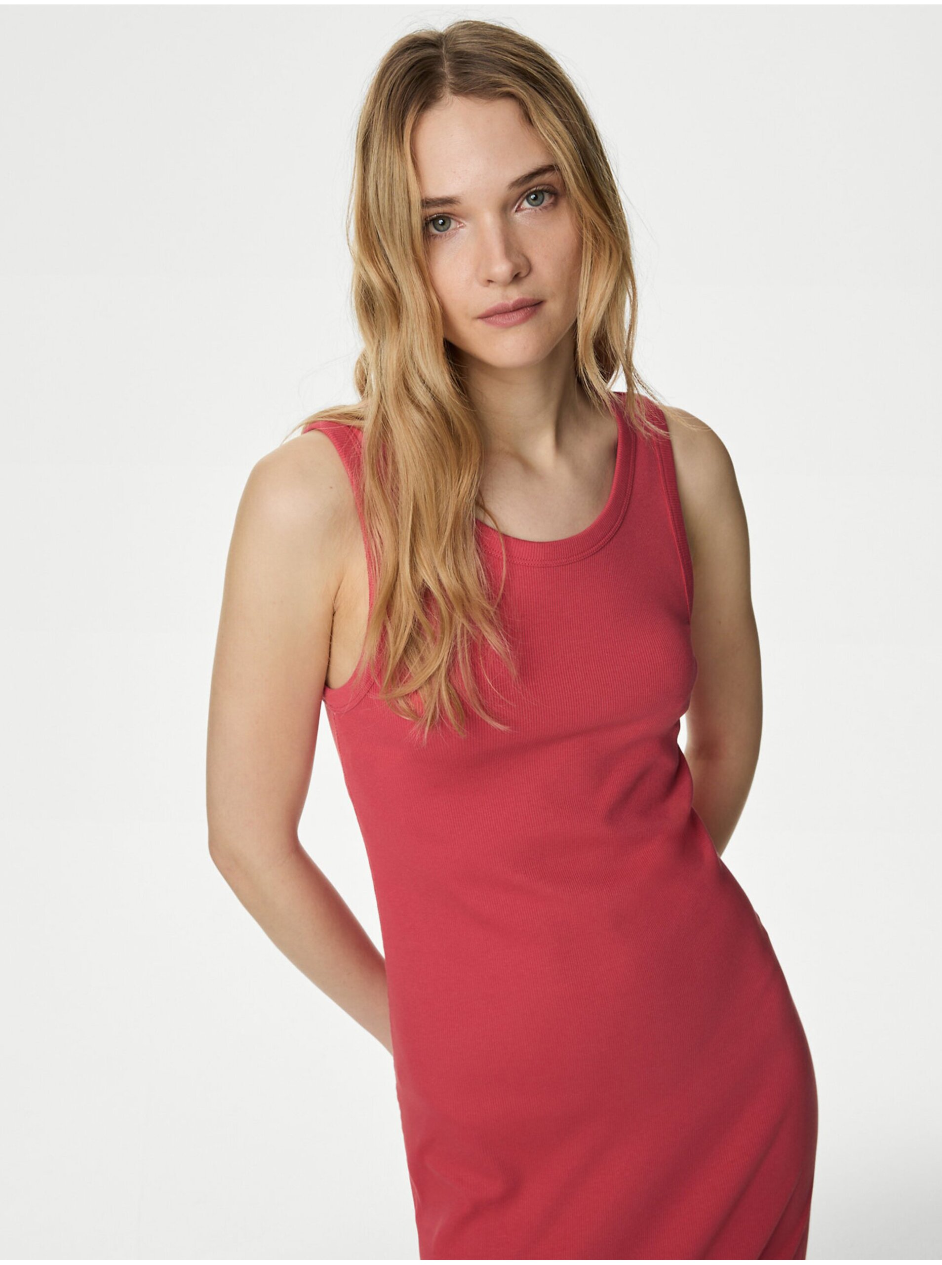 Červené dámské šaty Marks & Spencer