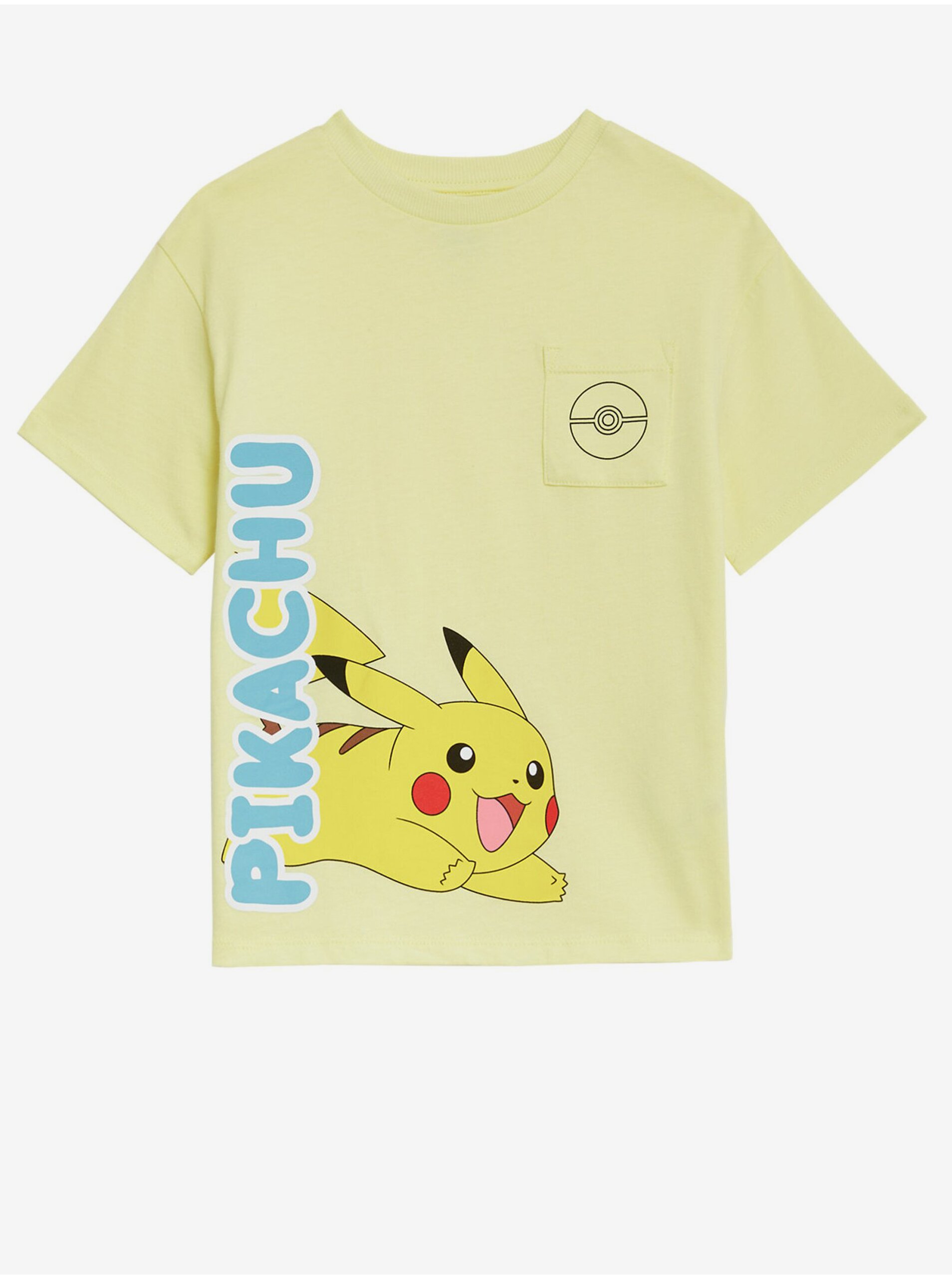 Levně Žluté dětské tričko s motivem Pokémonů Marks & Spencer