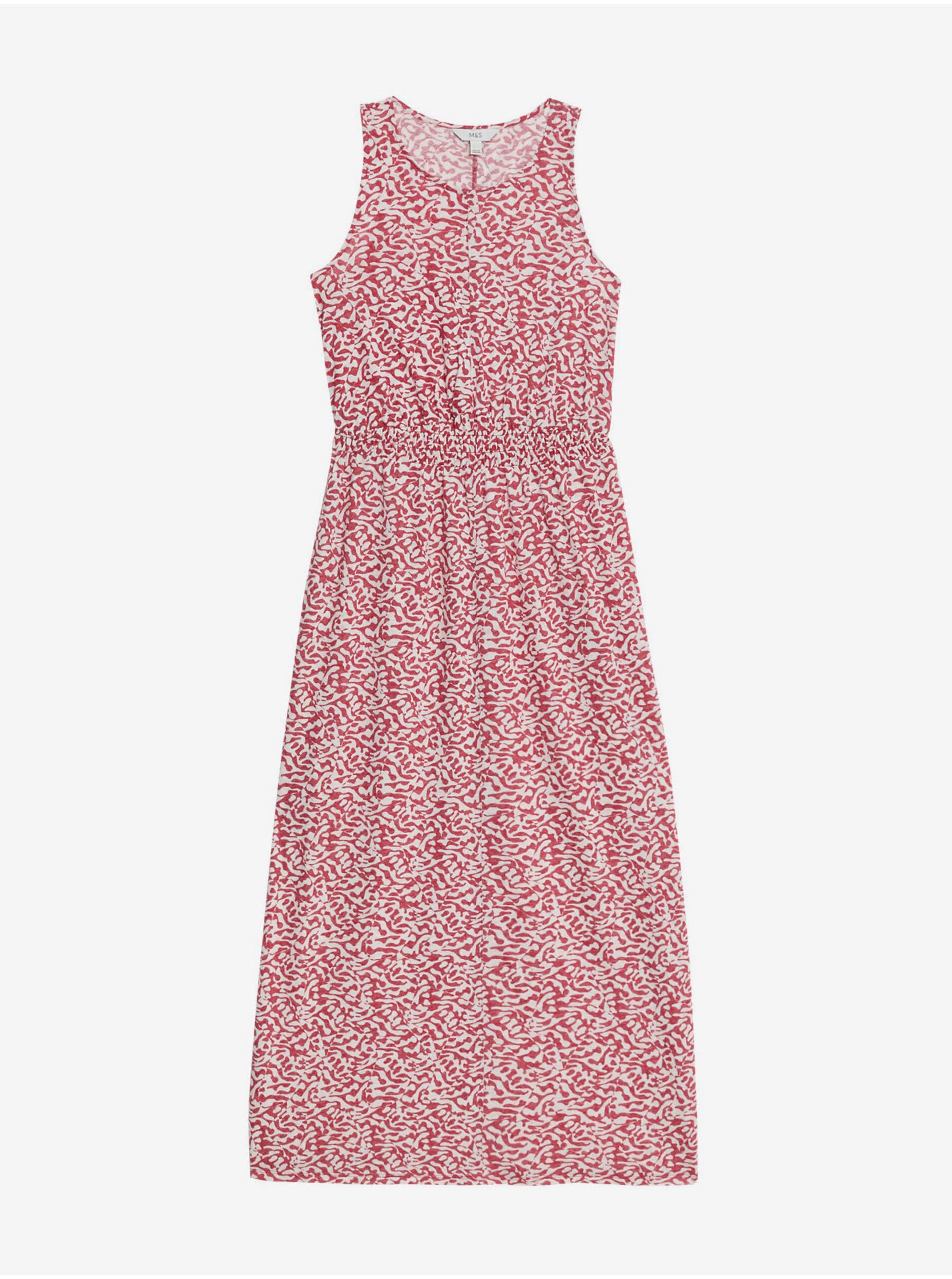 Lacno Červené dámske midi šaty Marks & Spencer