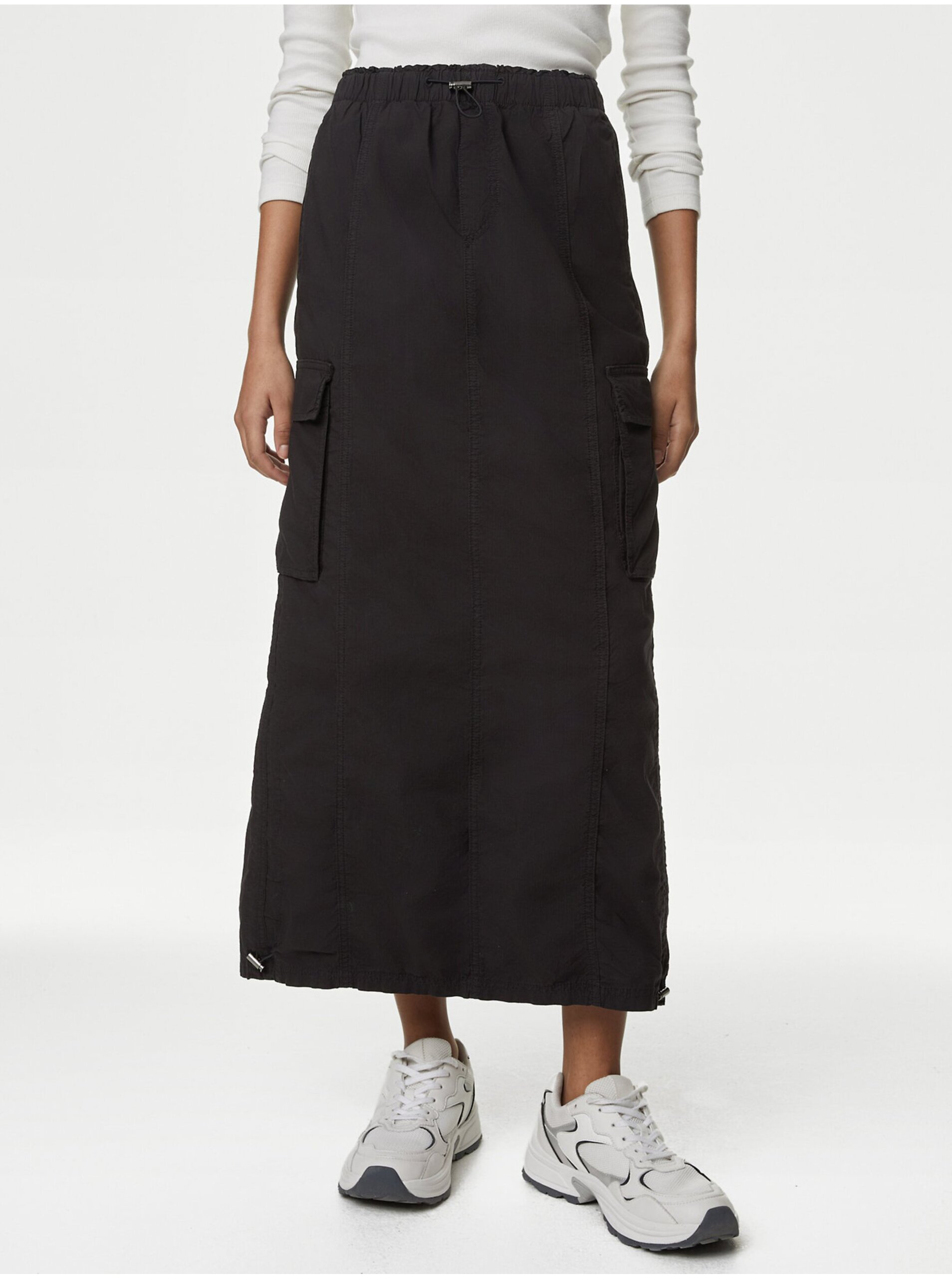 Lacno Čierna dámska sukňa Marks & Spencer