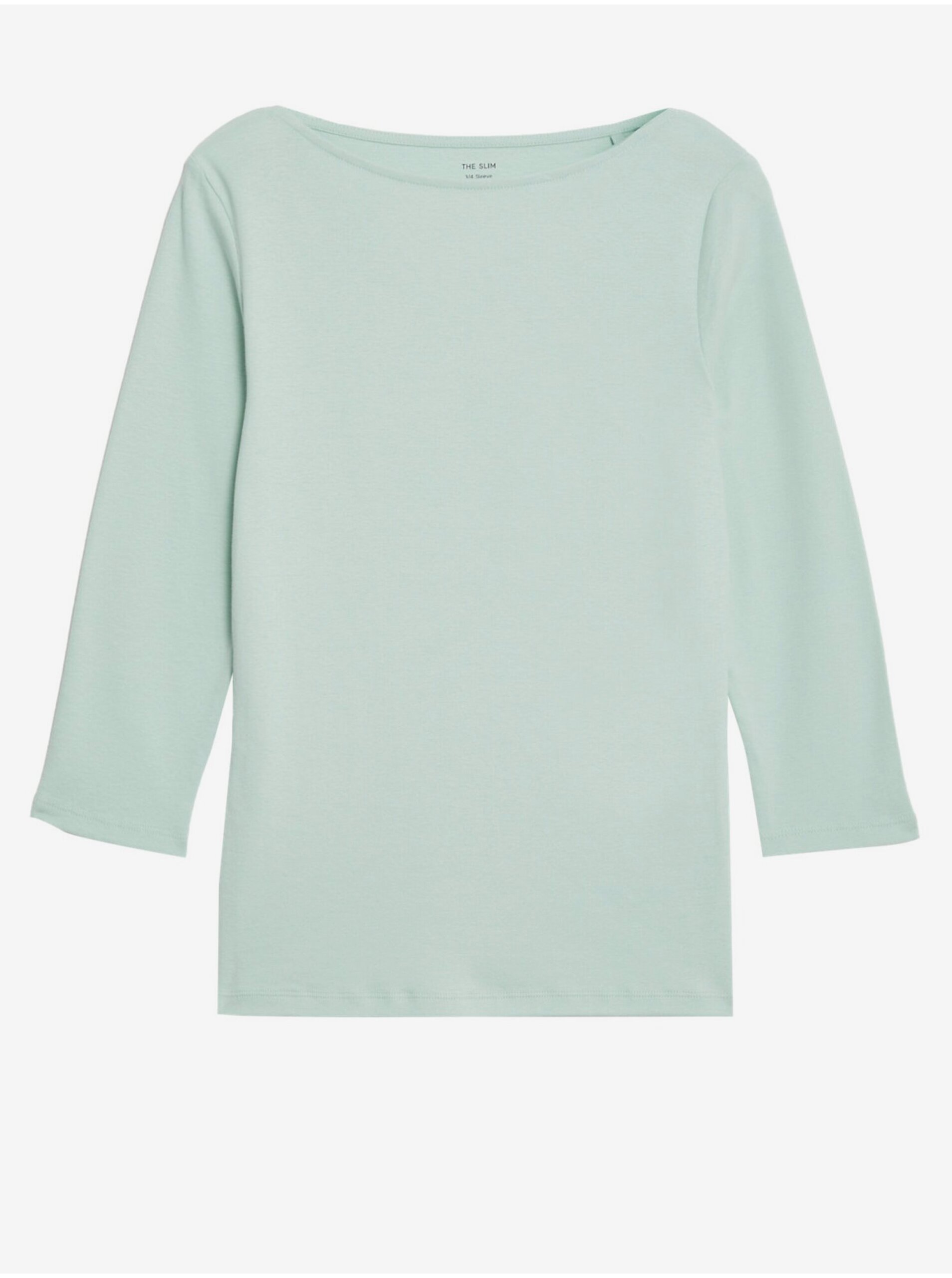 Levně Světle zelené dámské tričko Marks & Spencer