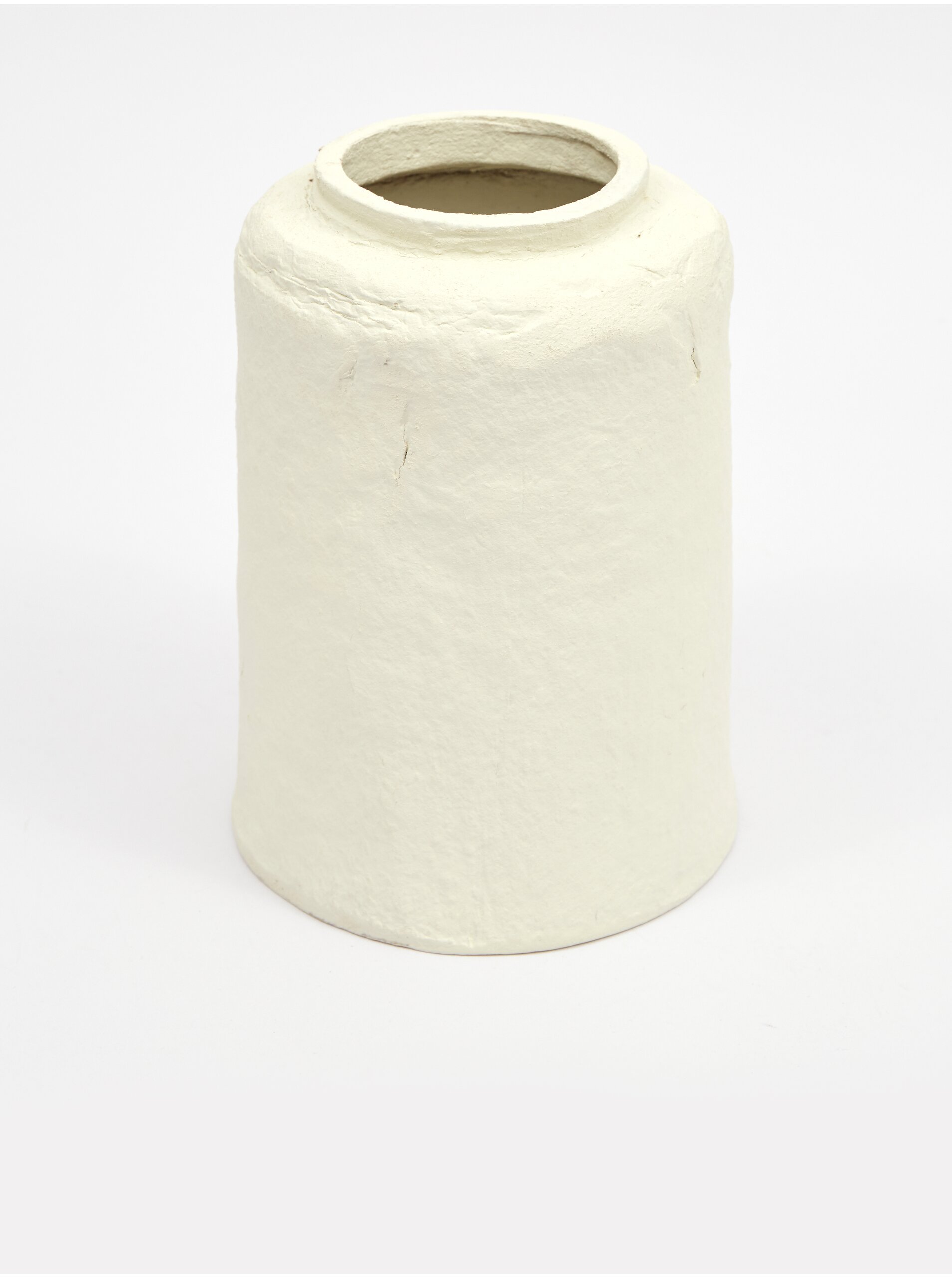 E-shop Krémová dekoračná papierová váza Kaemingk
