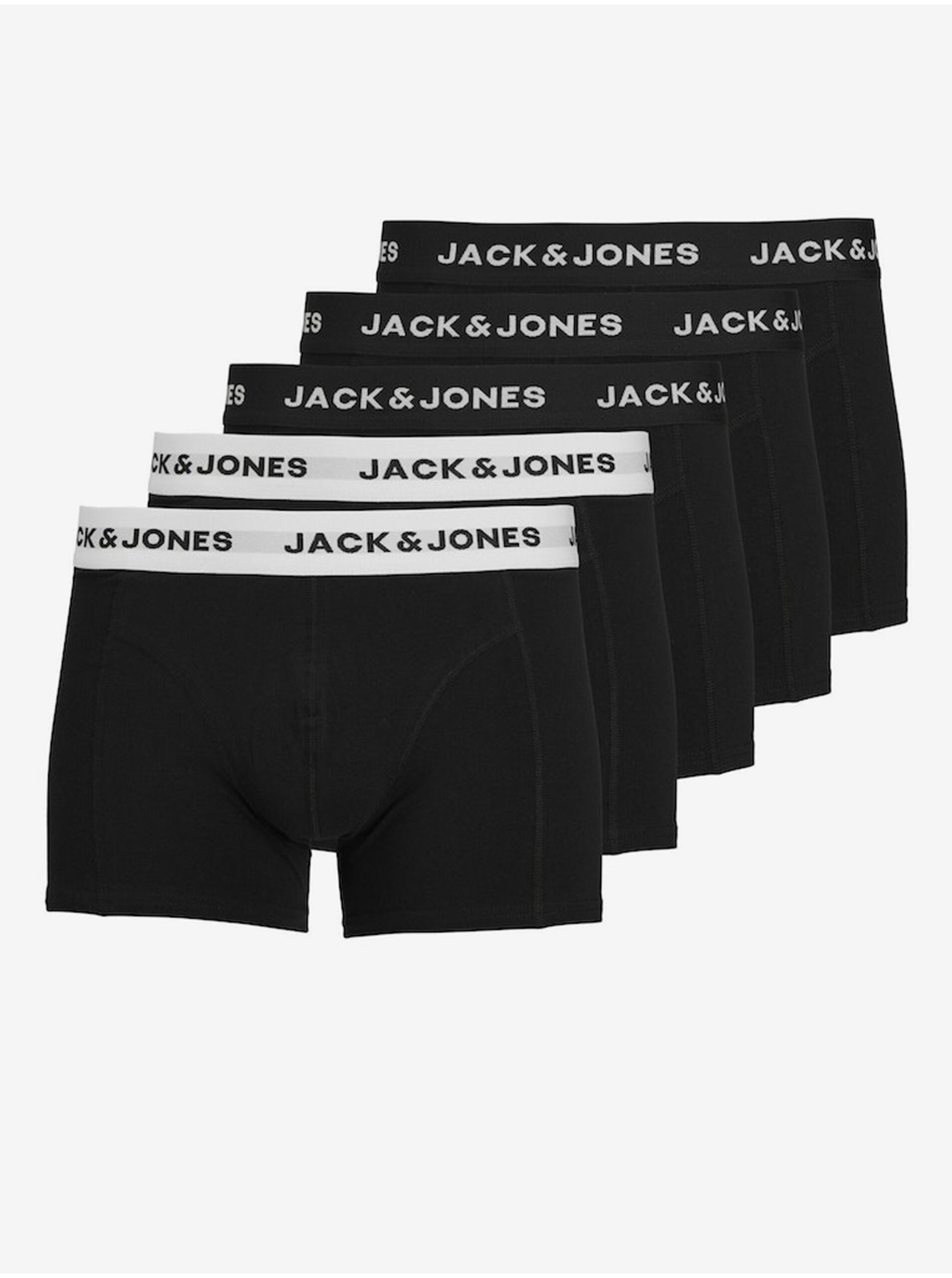 Lacno Súprava piatich pánskych boxeriek Jack & Jones Solid