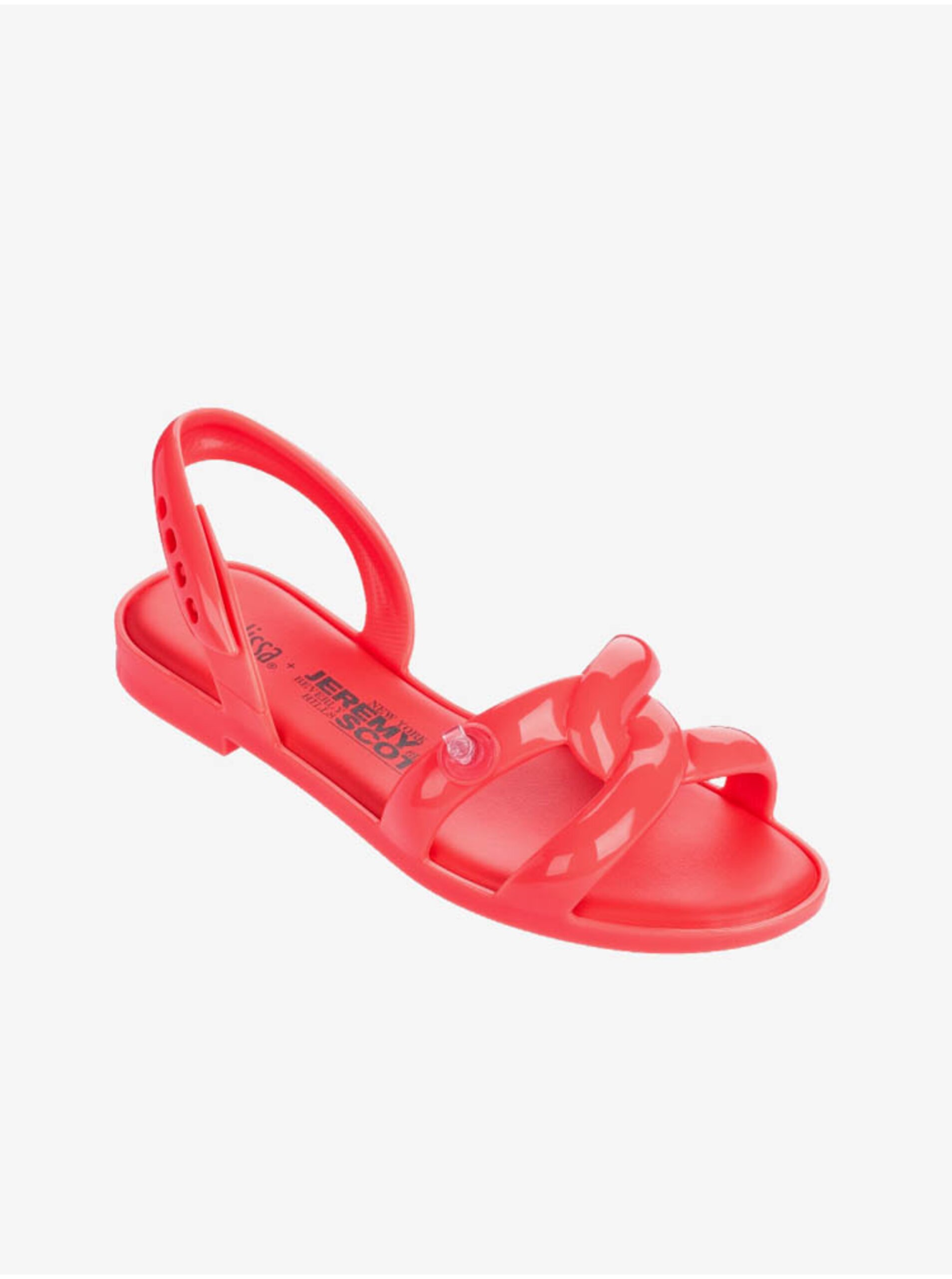 E-shop Koralové dámske sandálky Melissa Tube Sandal + Jeremy Scott