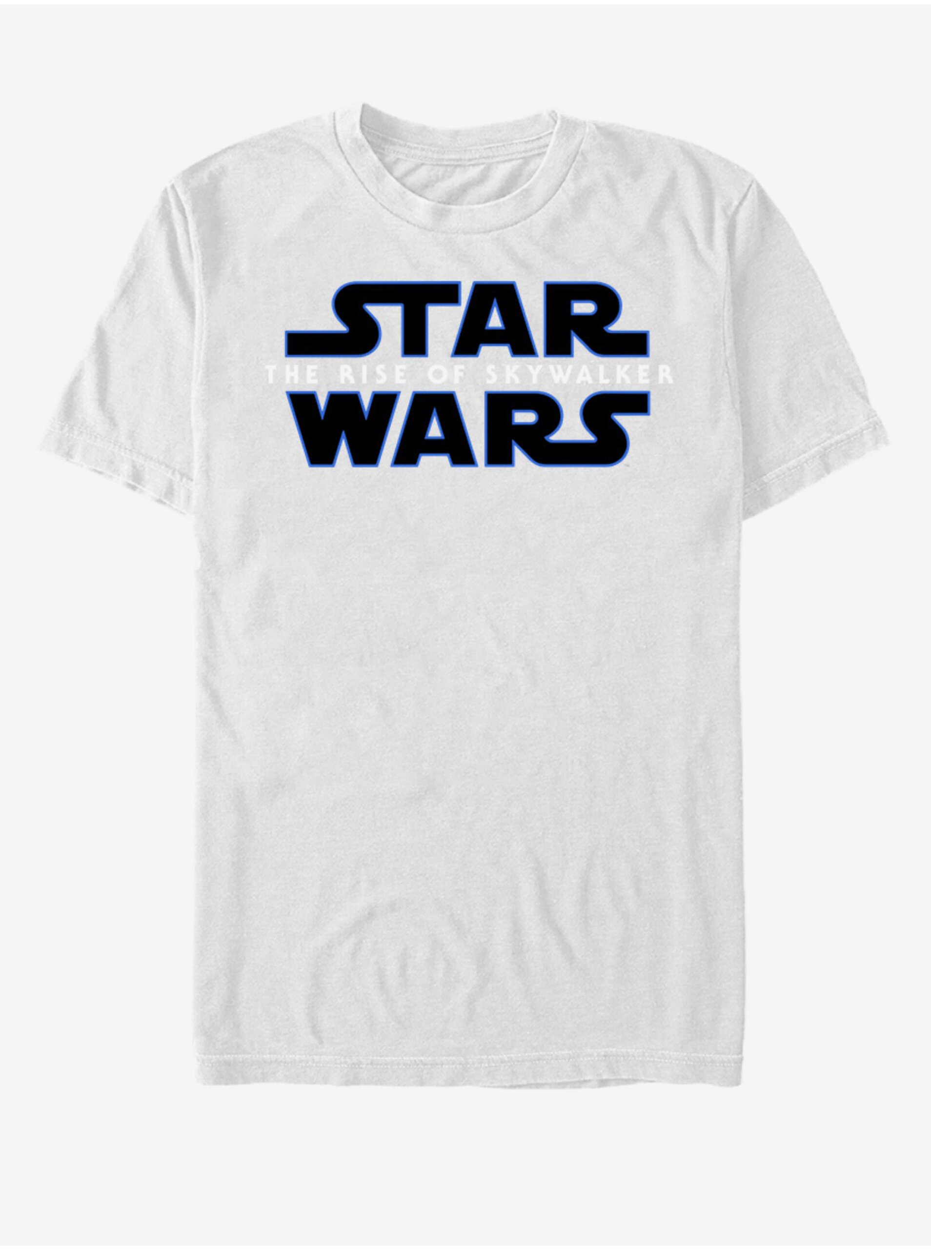 Lacno Biele unisex tričko Star Wars Episode 9 Logo