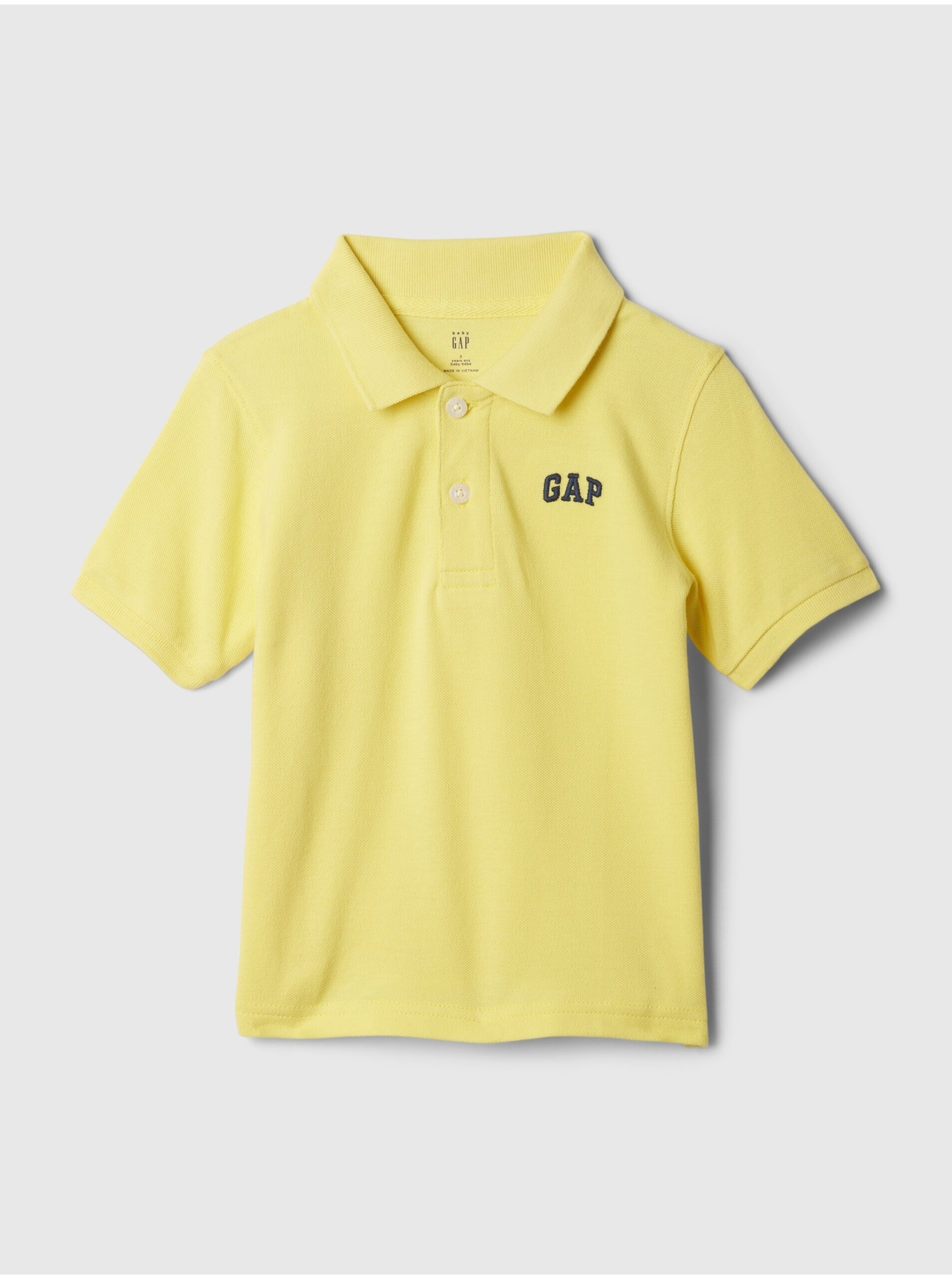 Levně Žluté klučičí polo tričko GAP
