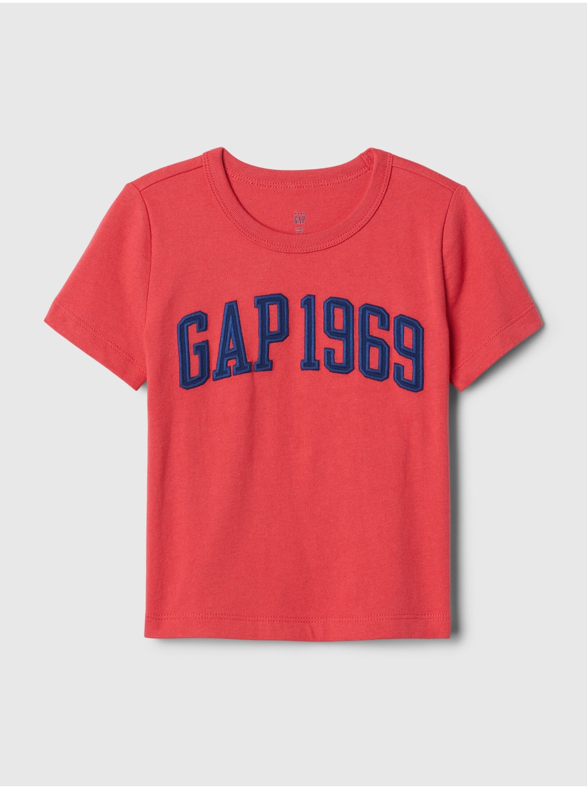 Levně Červené klučičí tričko GAP 1969