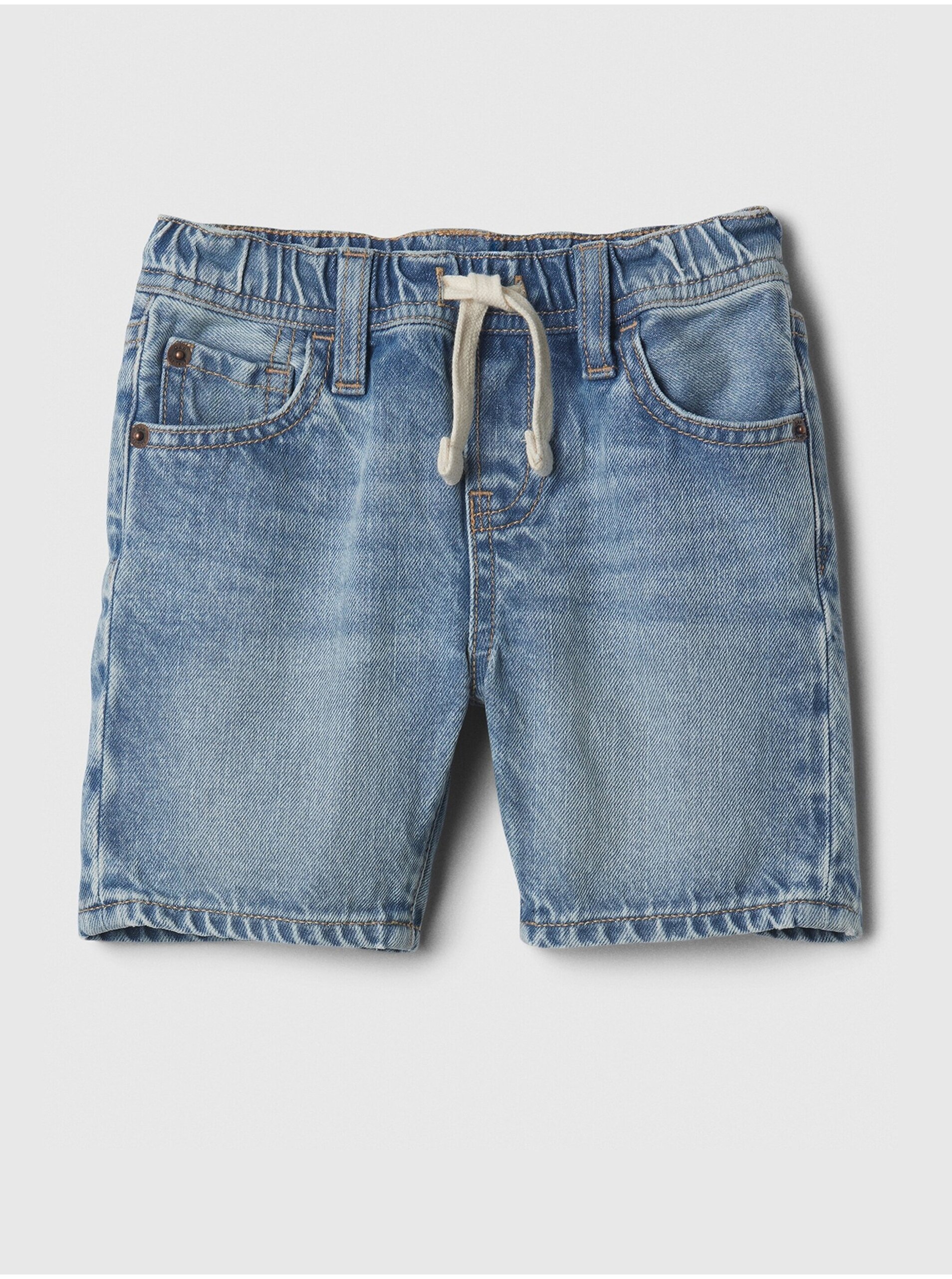 Lacno Modré chlapčenské džínsové kraťasy GAP