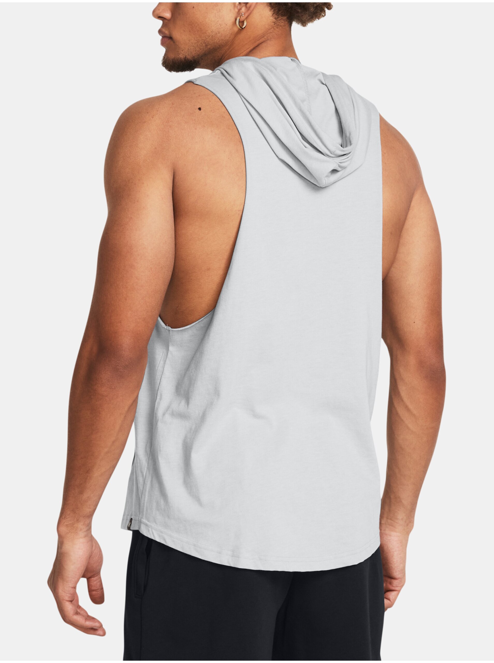 Šedé pánské tílko Under Armour UA Project Rock Rents Due SL HD