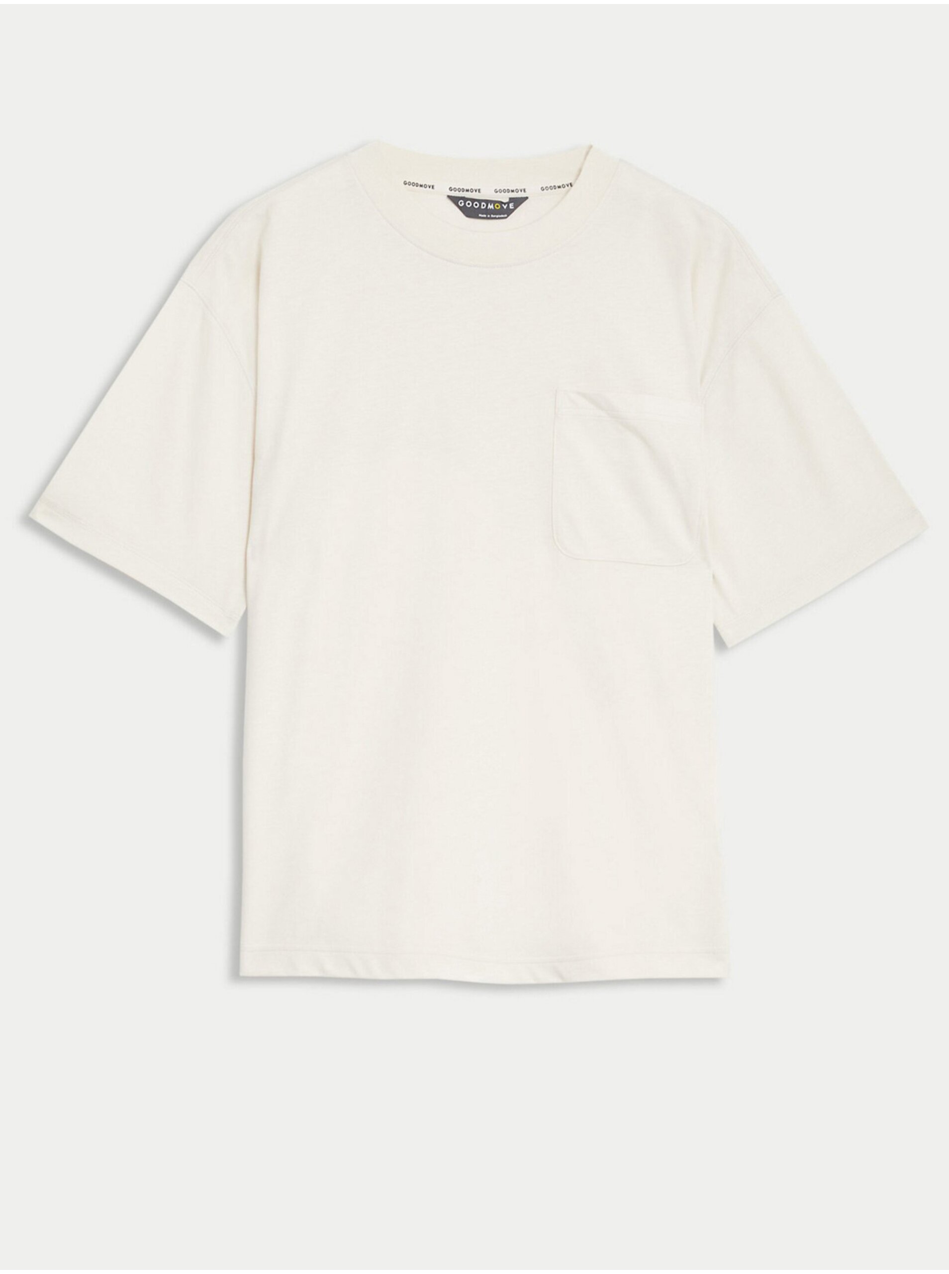 Levně Krémové dámské tričko Marks & Spencer