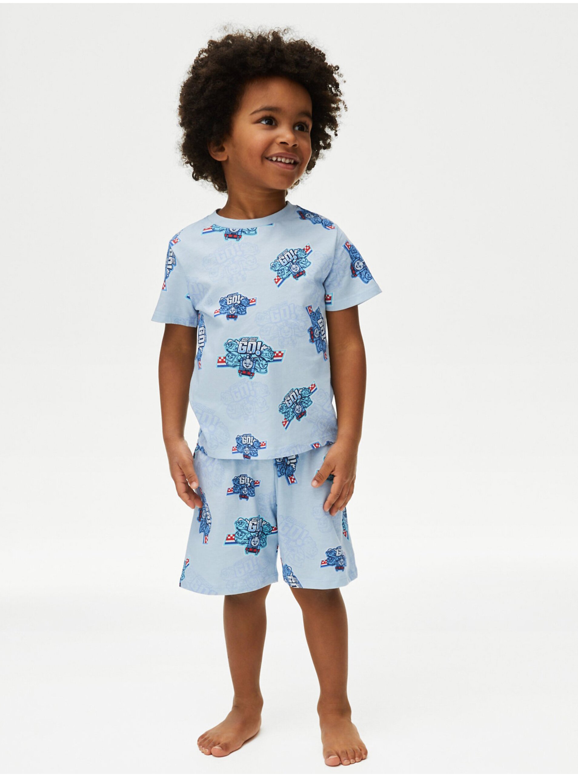 Levně Modré klučičí pyžamo s motivem Thomas & Friends™ Marks & Spencer