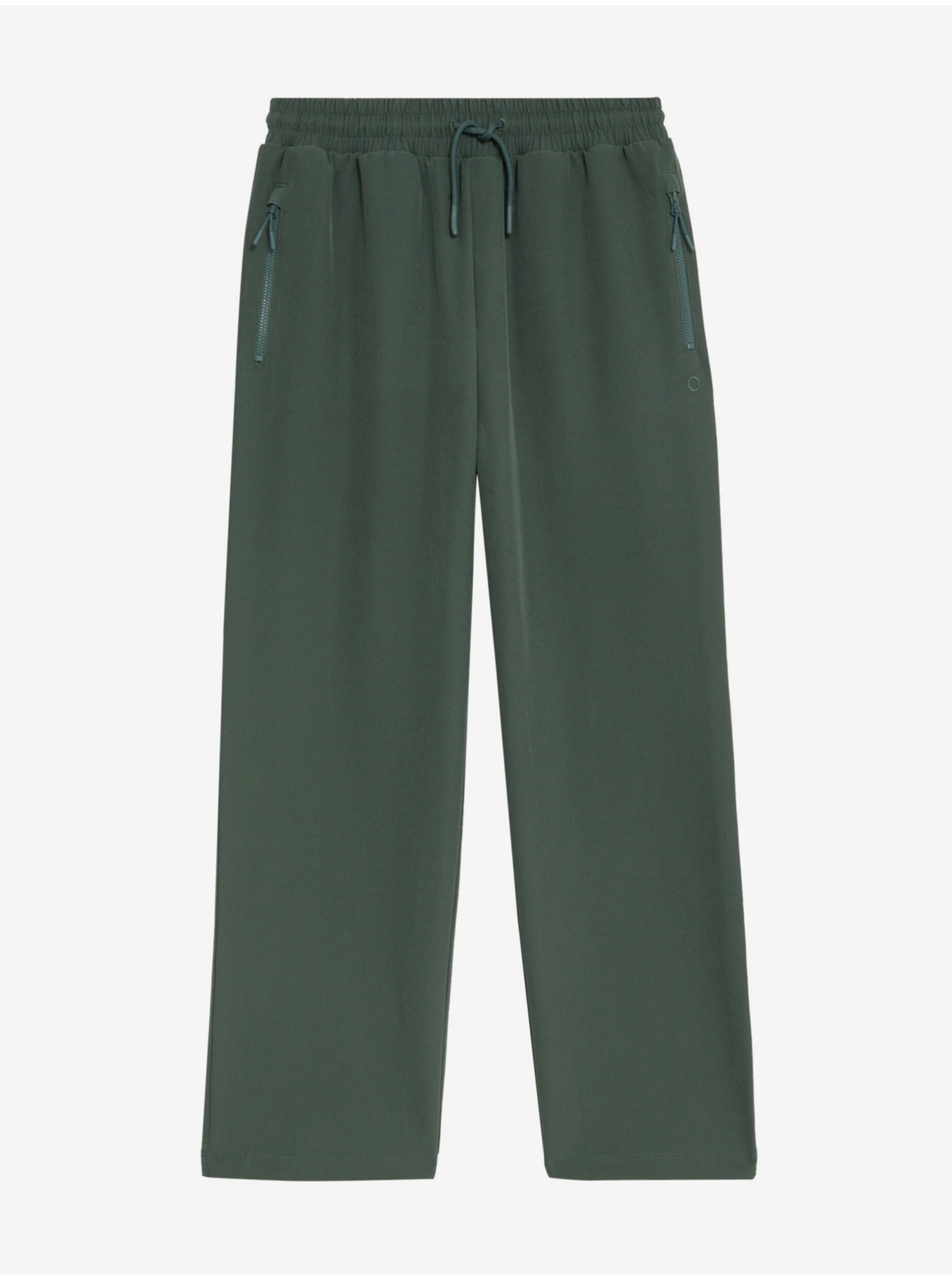 Levně Zelené dámské zkrácené vycházkové kalhoty s technologií Stormwear™ Marks & Spencer