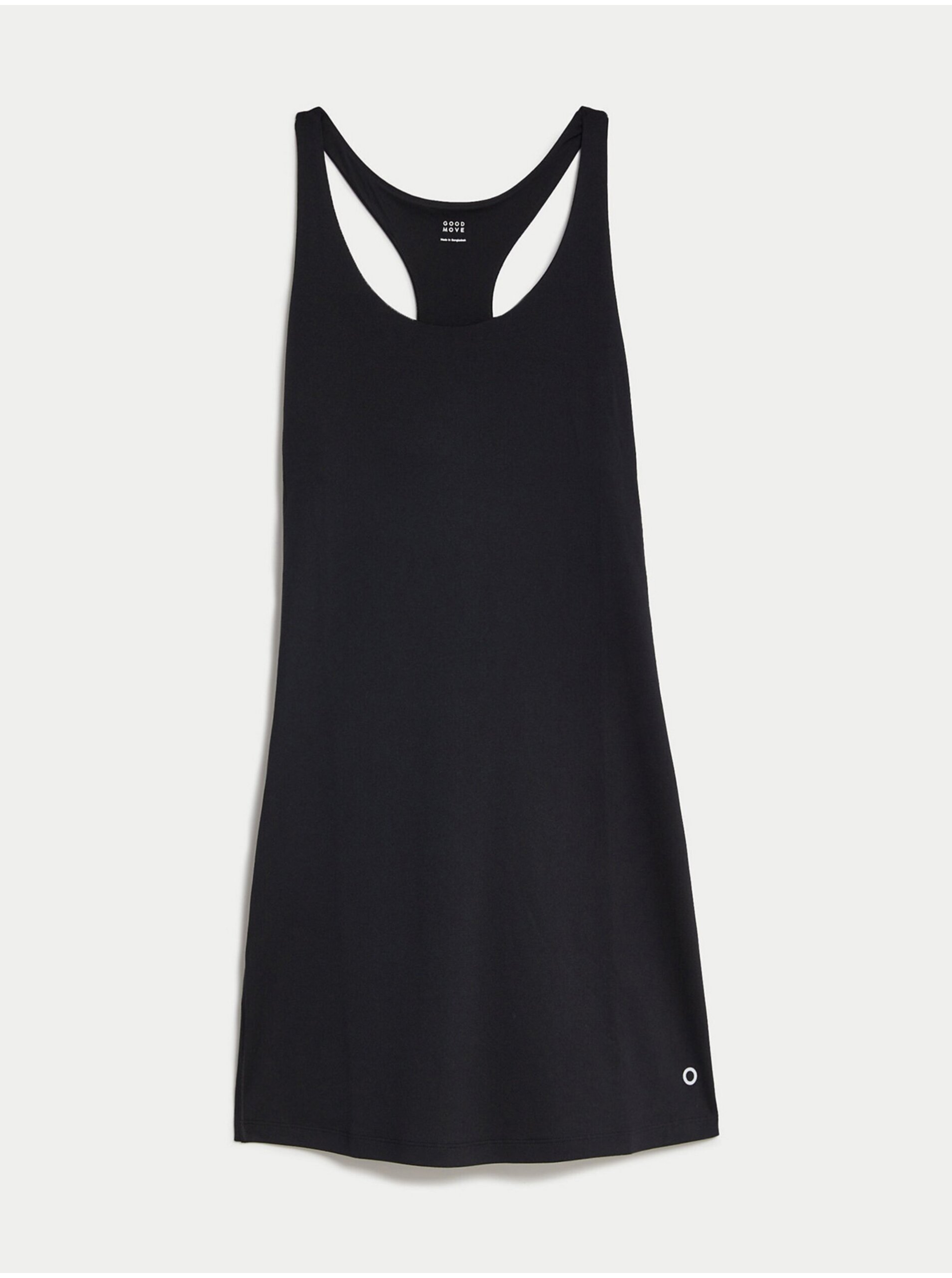 Levně Černé dámské sportovní šaty s vykrojenými zády Marks & Spencer