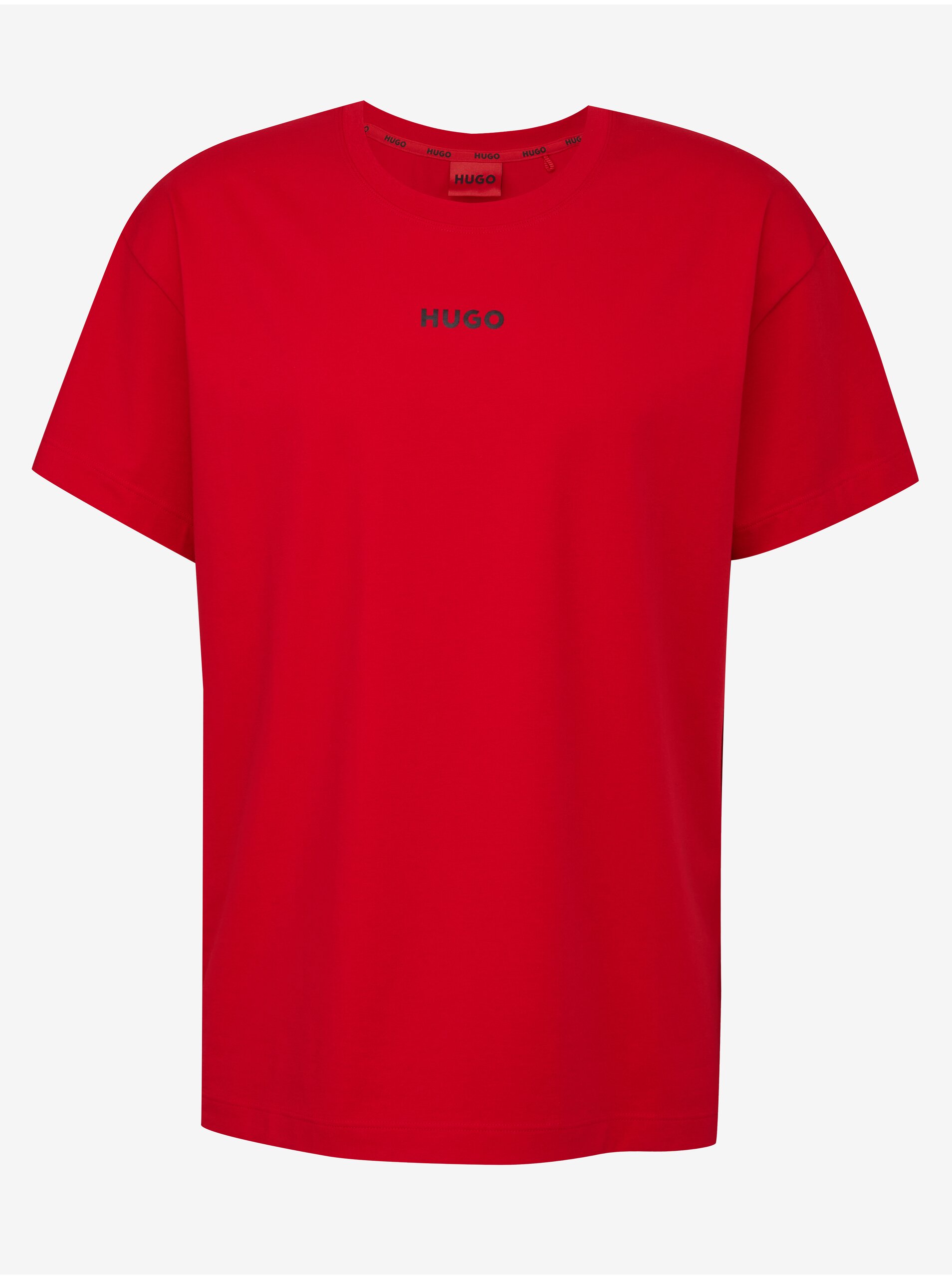 Levně Červené pánské tričko HUGO