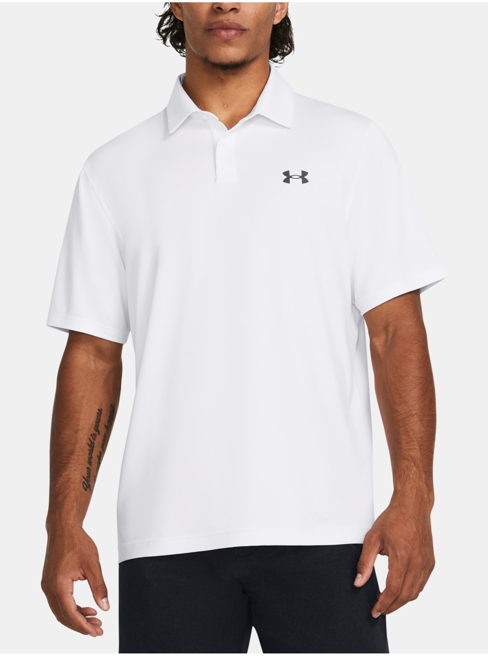 Lacno |Biele pánske polo tričko Under Armour UA T2G Polo