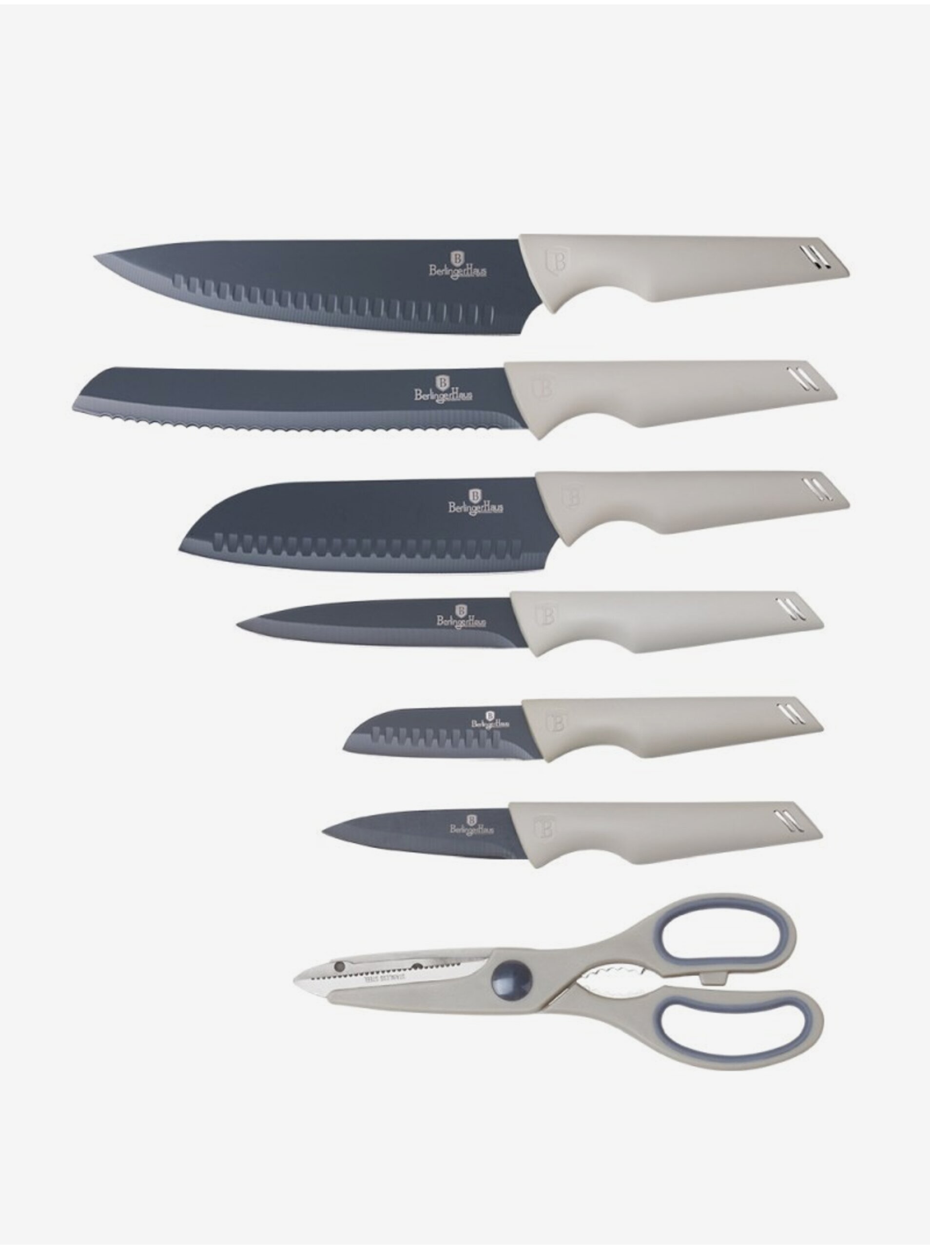 Levně Sada nožů s nepřilnavým povrchem 7 ks BERLINGERHAUS Aspen Collection