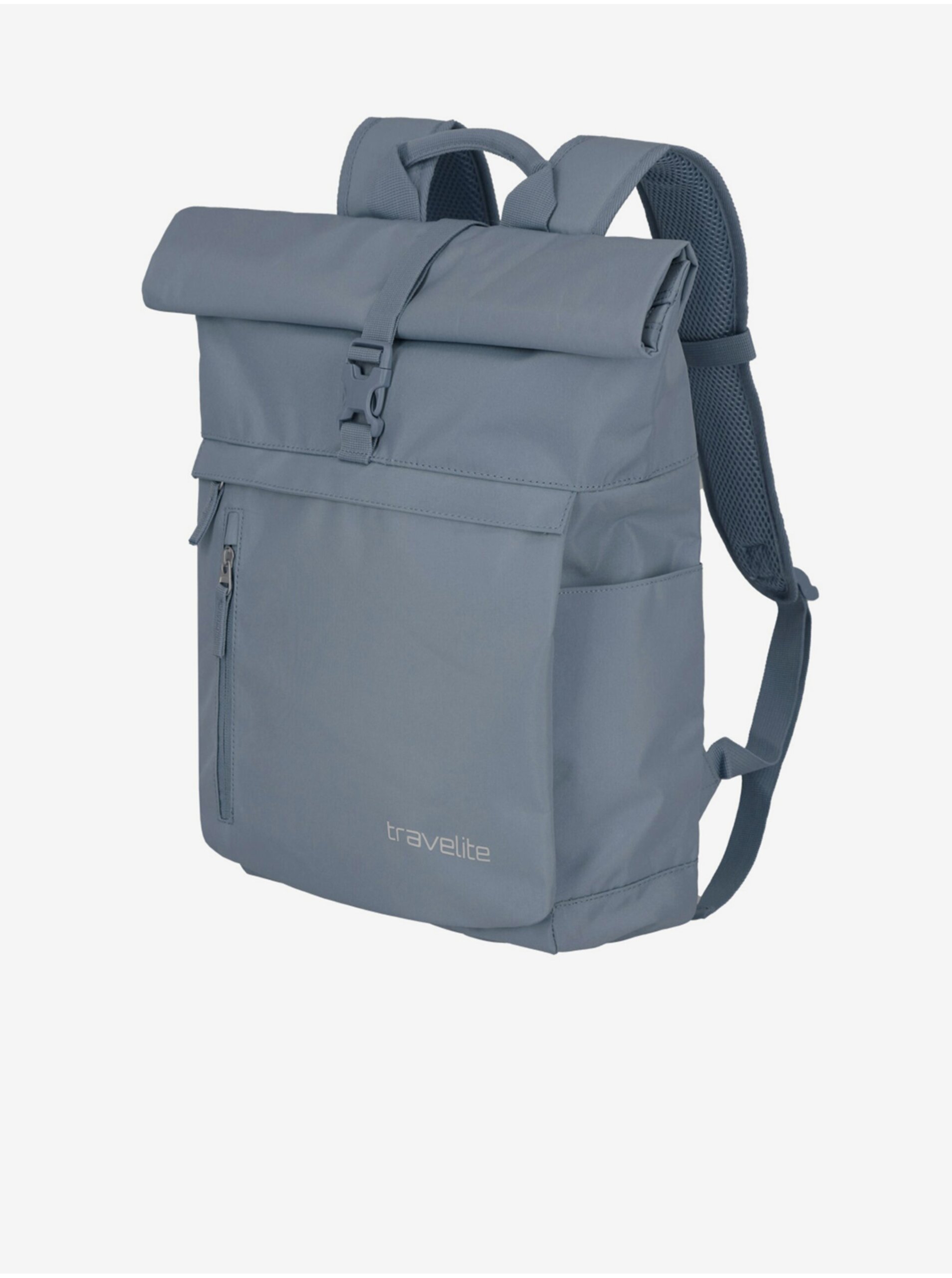 Batoh Travelite Basics Roll-up Backpack Smoke blue