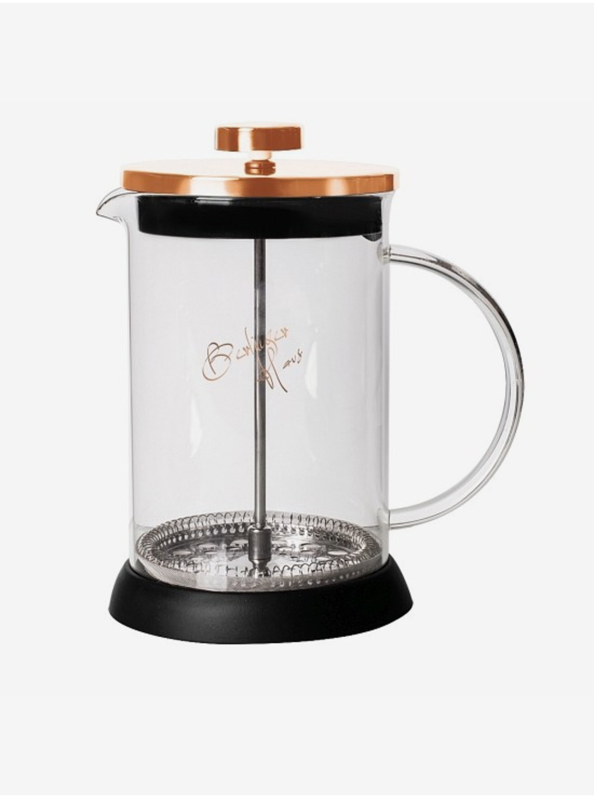 Konvička na čaj a kávu French Press 600 ml Rosegold collection BERLINGERHAUS