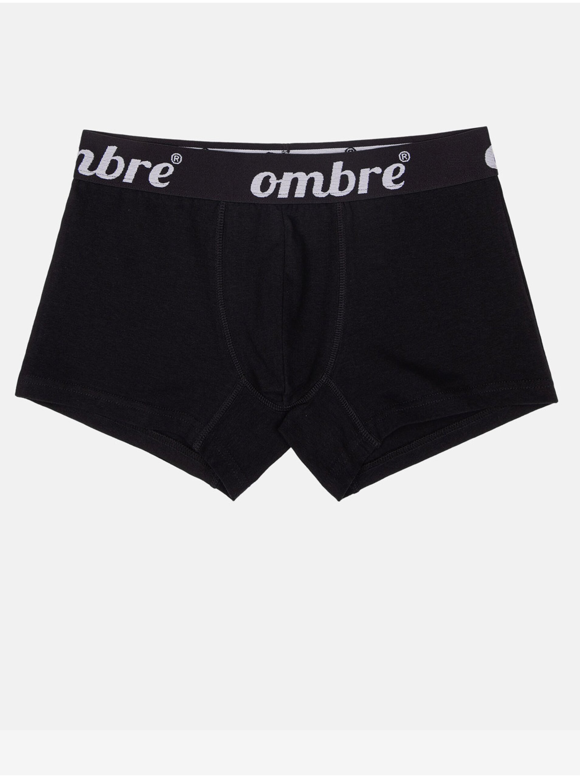 Černé pánské boxerky Ombre Clothing