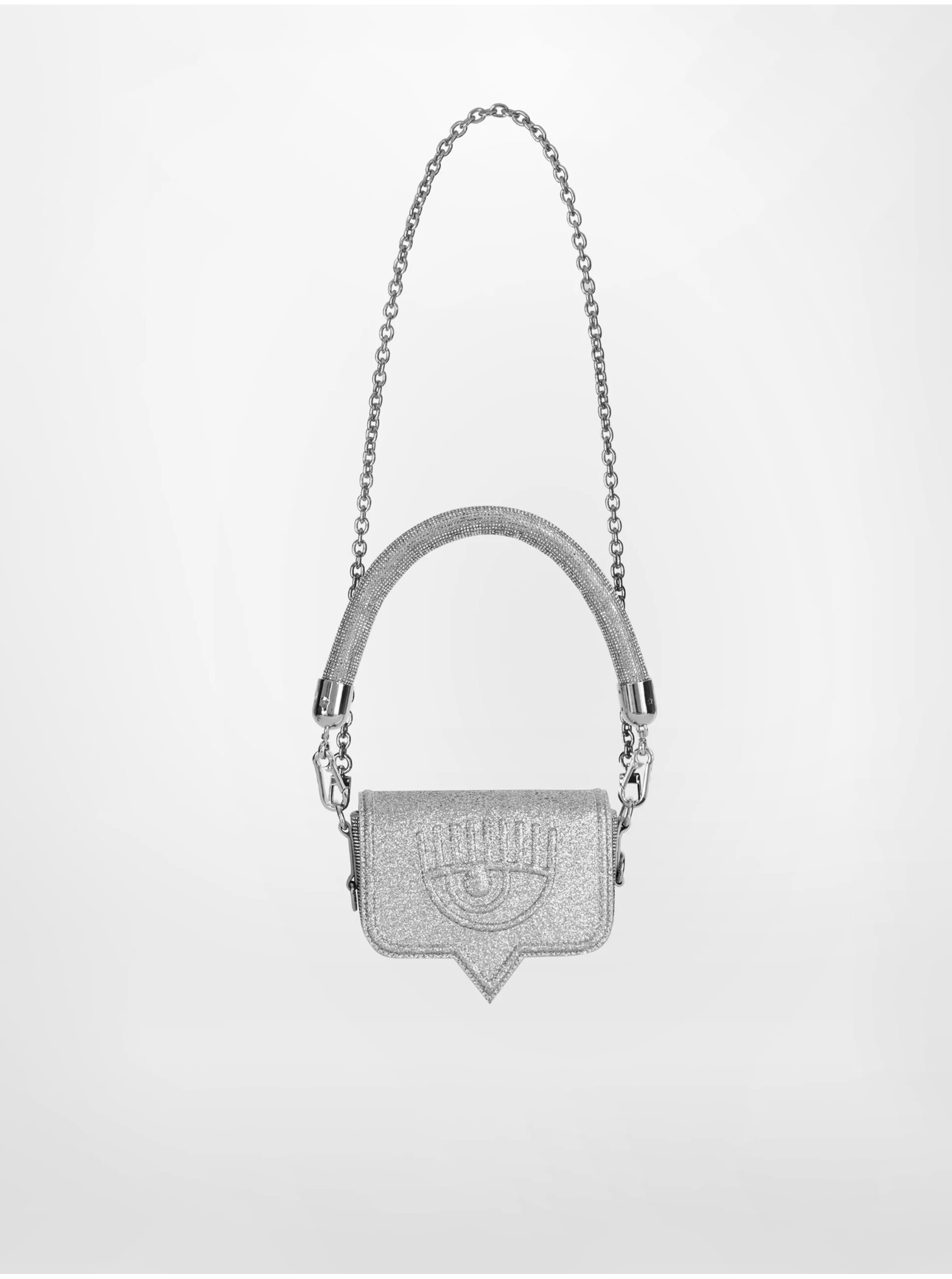 Levně Dámská kabelka ve stříbrné barvě CHIARA FERRAGNI Range